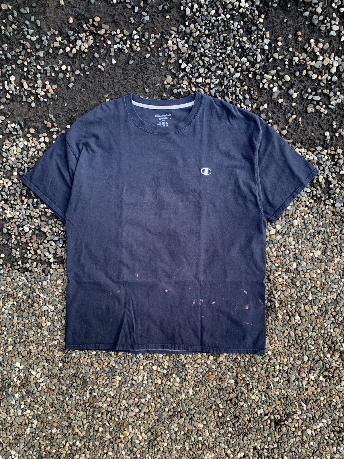 Champion Champion Sportswear Navy Blue Heavyweight Blank T-Shirt Size US XXL / EU 58 / 5 - 1 Thumbnail