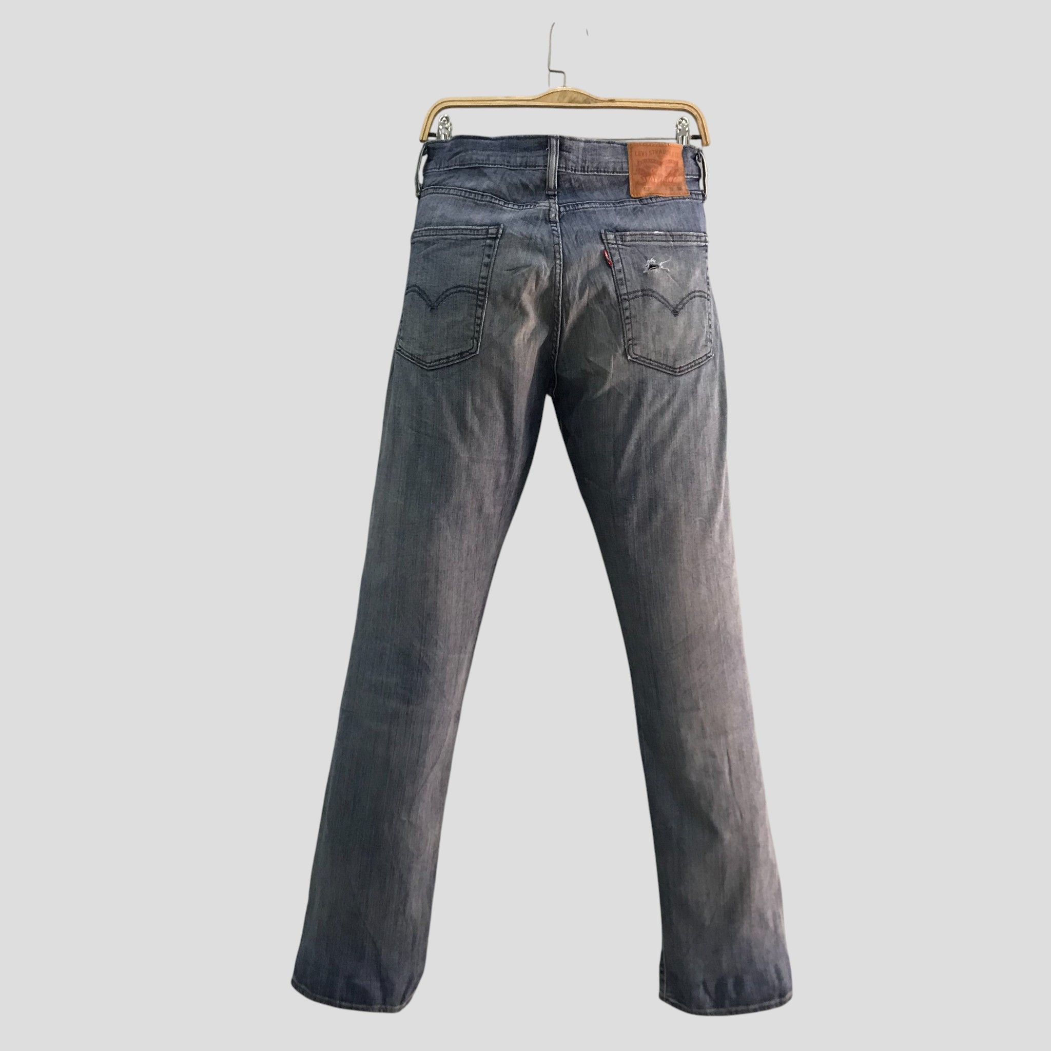 Levi's Vintage Levis 513 Light Blue Wash Distressed Western Style Size US 32 / EU 48 - 2 Thumbnail