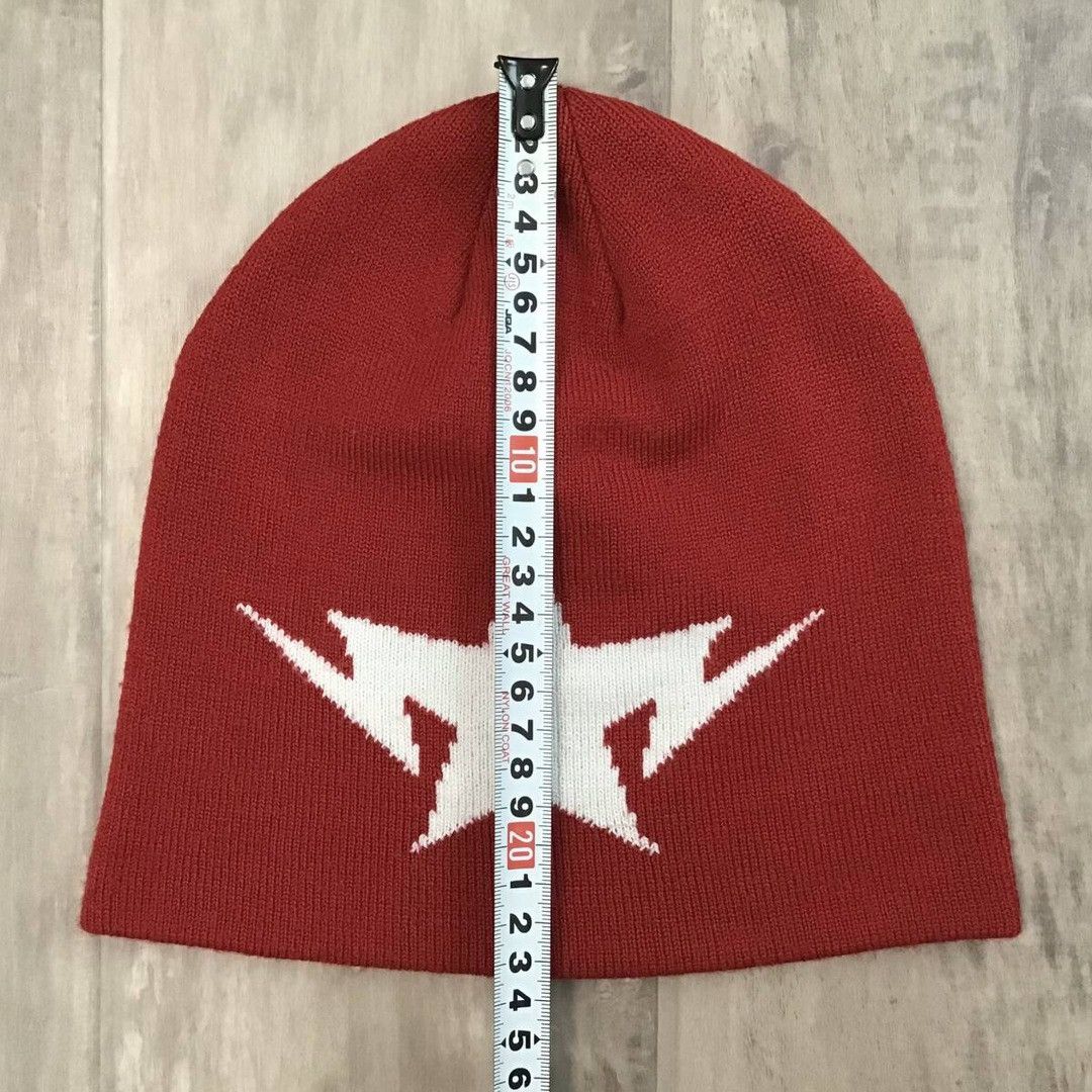 Bape BAPE Red TWINSTA logo beanie knit cap a bathing ape BAPE STA Size ONE SIZE - 5 Thumbnail