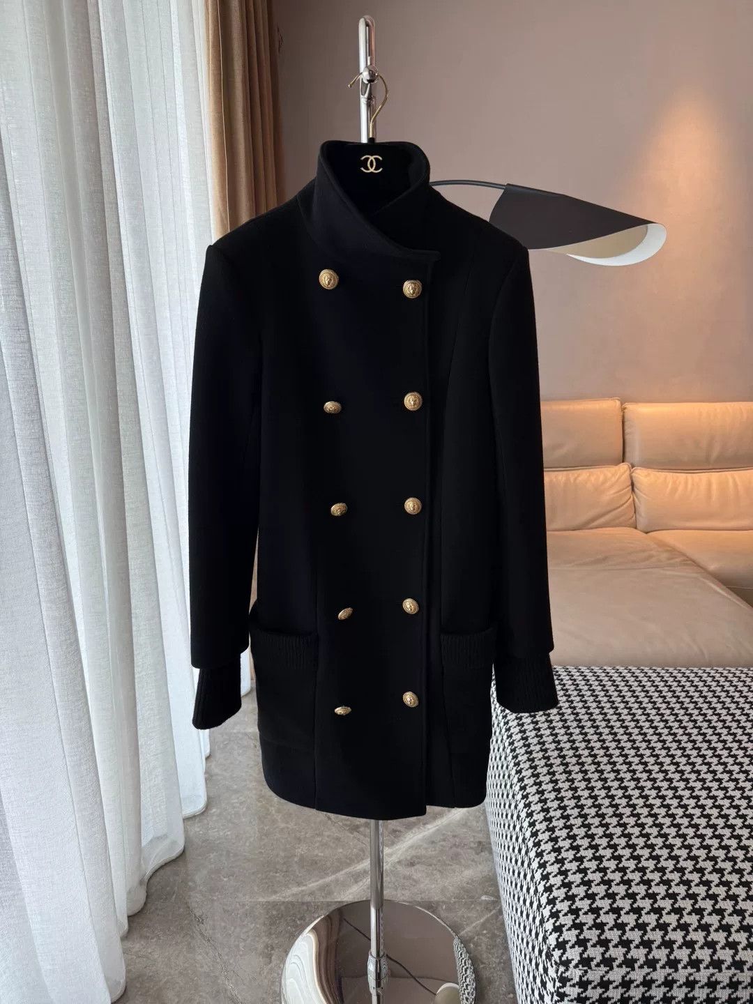 Balmain Balmain Double-Breasted Wool Coat Size XS / US 0-2 / IT 36-38 - 1 Thumbnail