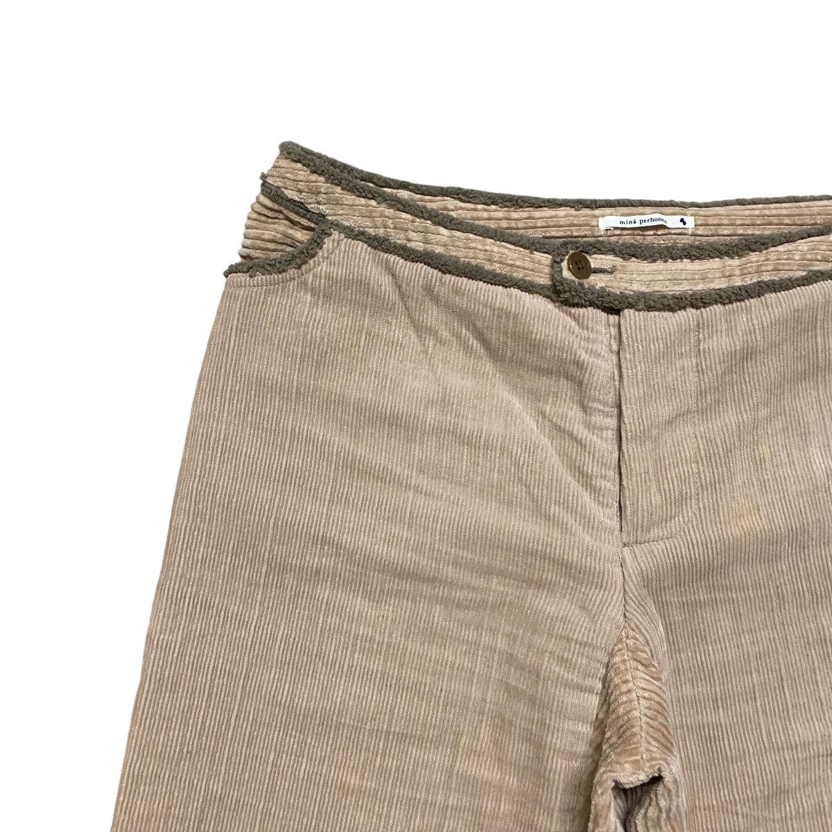 mina perhonen AW05 Mina Perhonen Grain Corduroy Loose Wide Leg Pants Size 29" - 3 Thumbnail