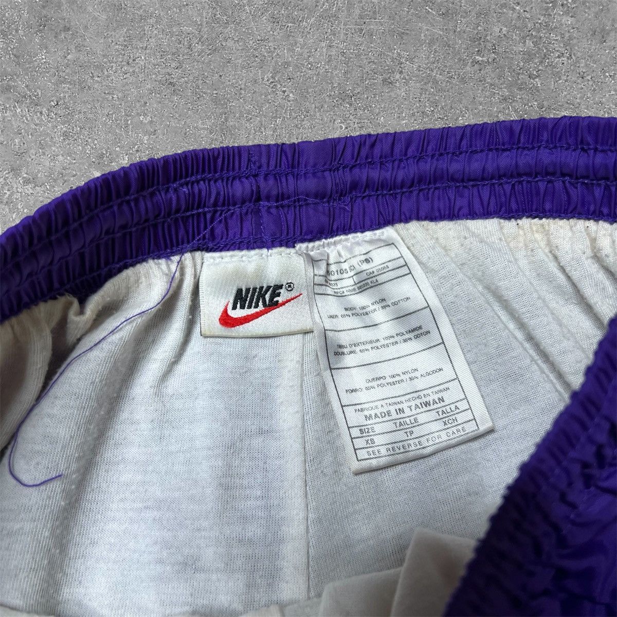 Nike × Vintage Vintage VTG 90s Nike Purple Nylon Track Pants XS Size US 29 - 8 Thumbnail