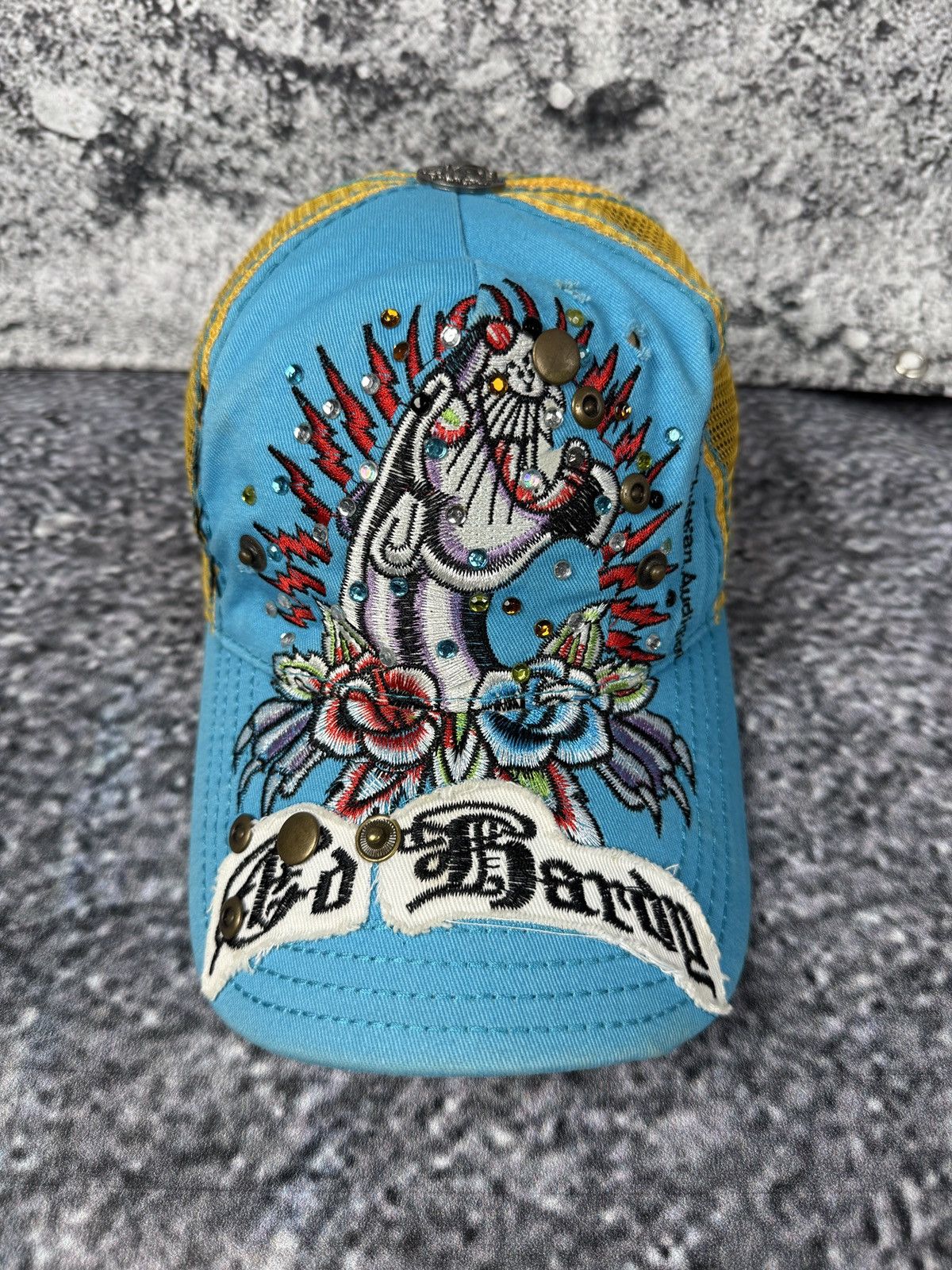 Ed Hardy Ed Hardy by Christian Audigier Baseball Trucker Cap Vintage Size ONE SIZE - 2 Thumbnail