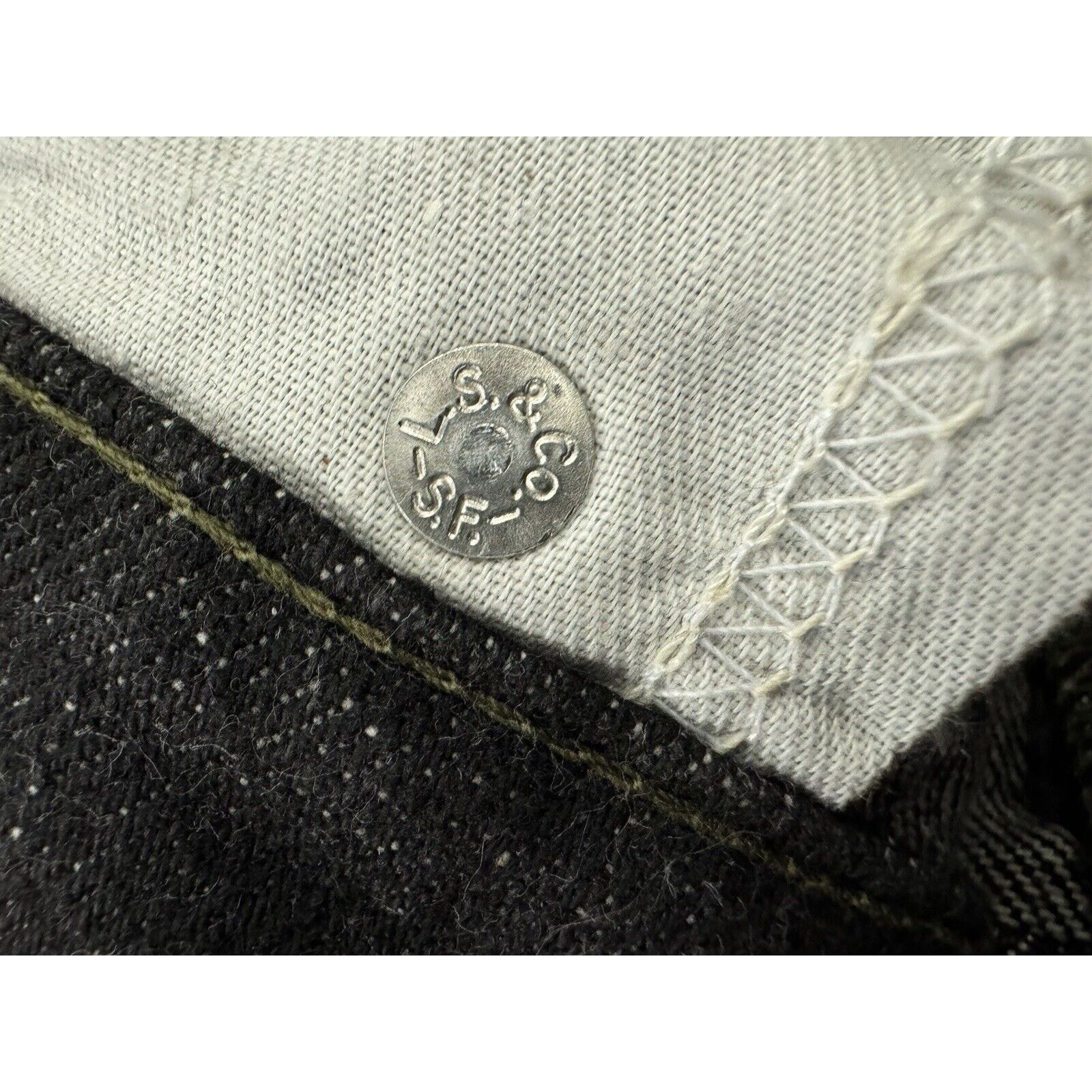 Levi's Deadstock True Vintage Levi Straight Black 705 Men W30 X L34 Size US 30 / EU 46 - 8 Thumbnail
