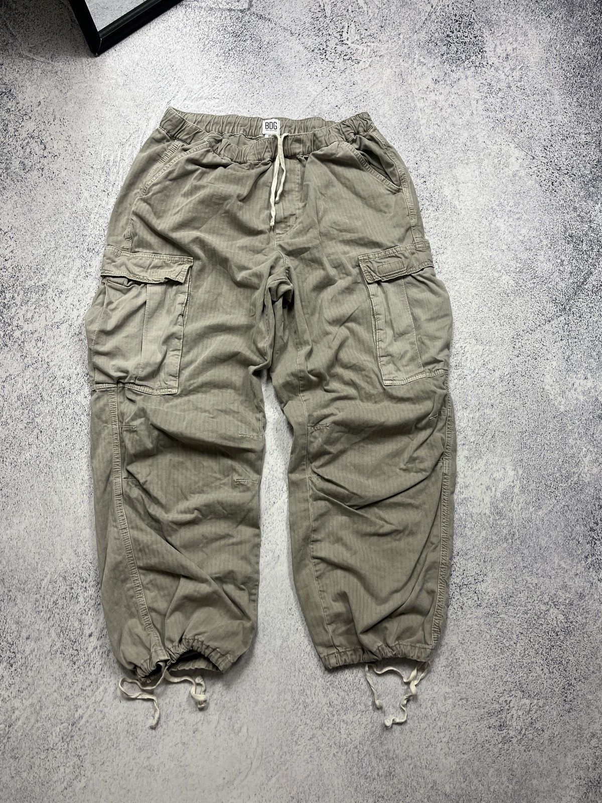 Other Crazy Y2K BDG Black Baggy Cargo Pants Rave Style Essential Size US 34 / EU 50 - 1 Thumbnail