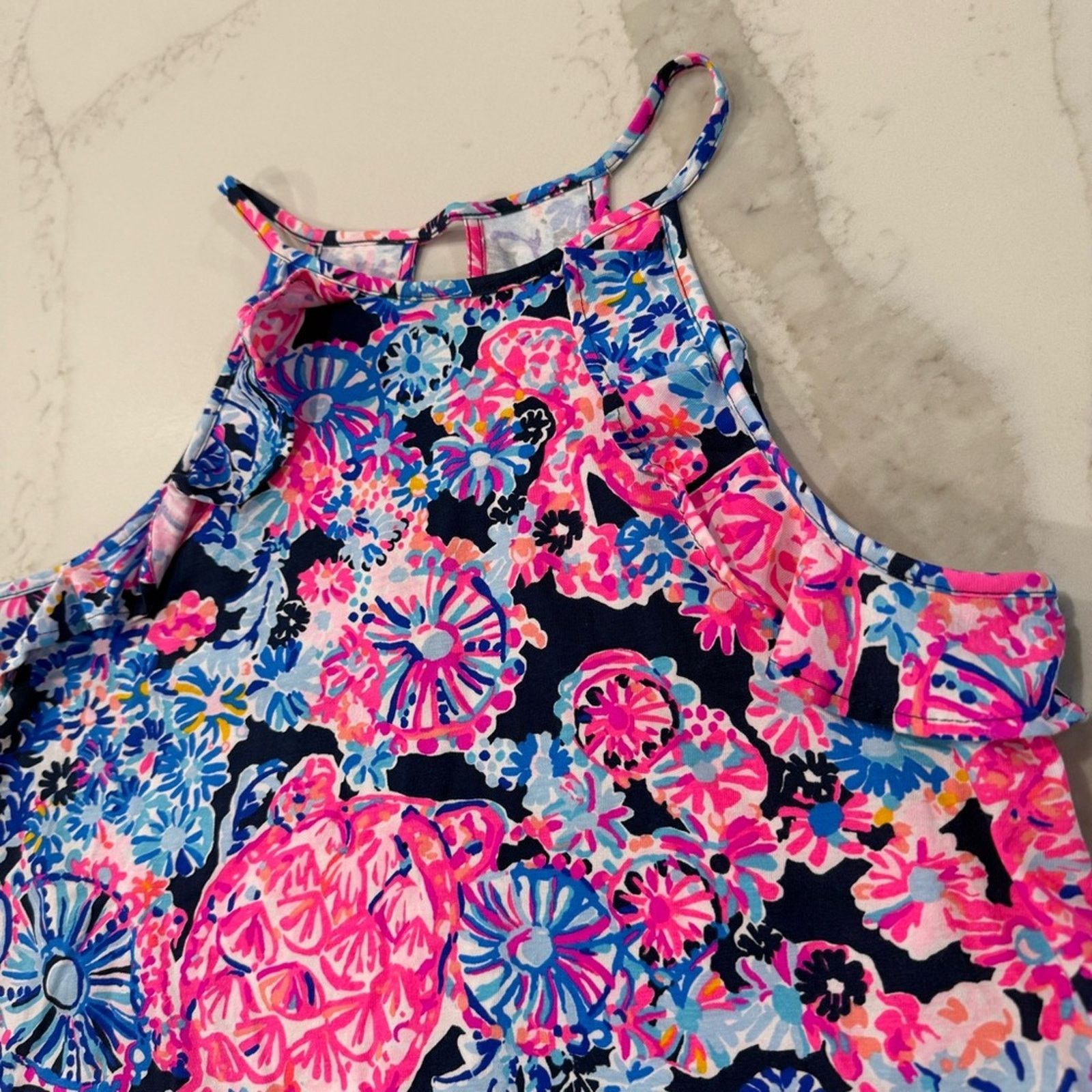 Lilly Pulitzer Lilly Pulitzer Billie Top Sleeveless Ruffle Tank Women Small Size S / US 4 / IT 40 - 5 Thumbnail