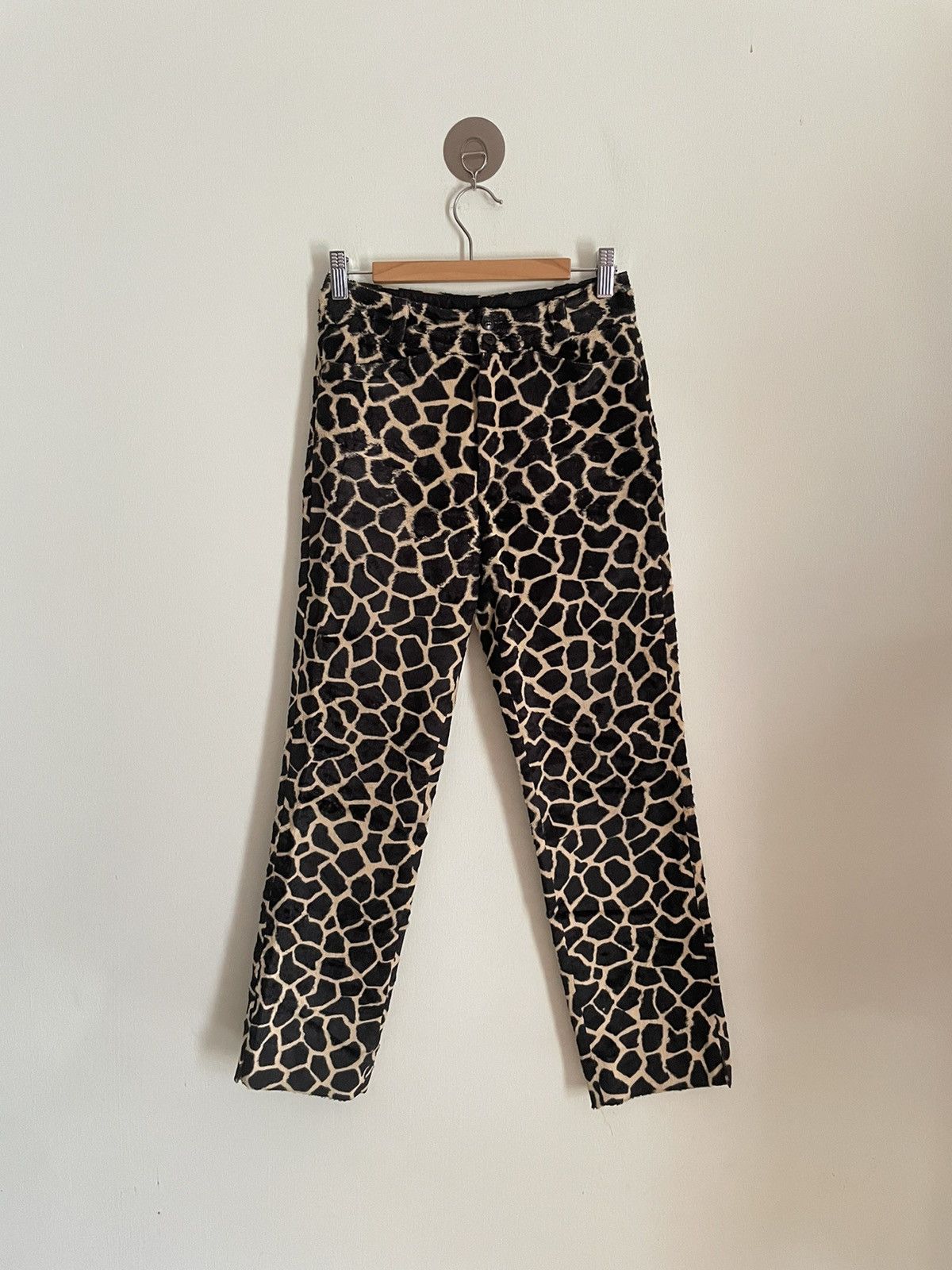 agnes b. Agnes B. Leopard Fuzzy Pants Size 26" / US 2 / IT 38 - 1 Thumbnail