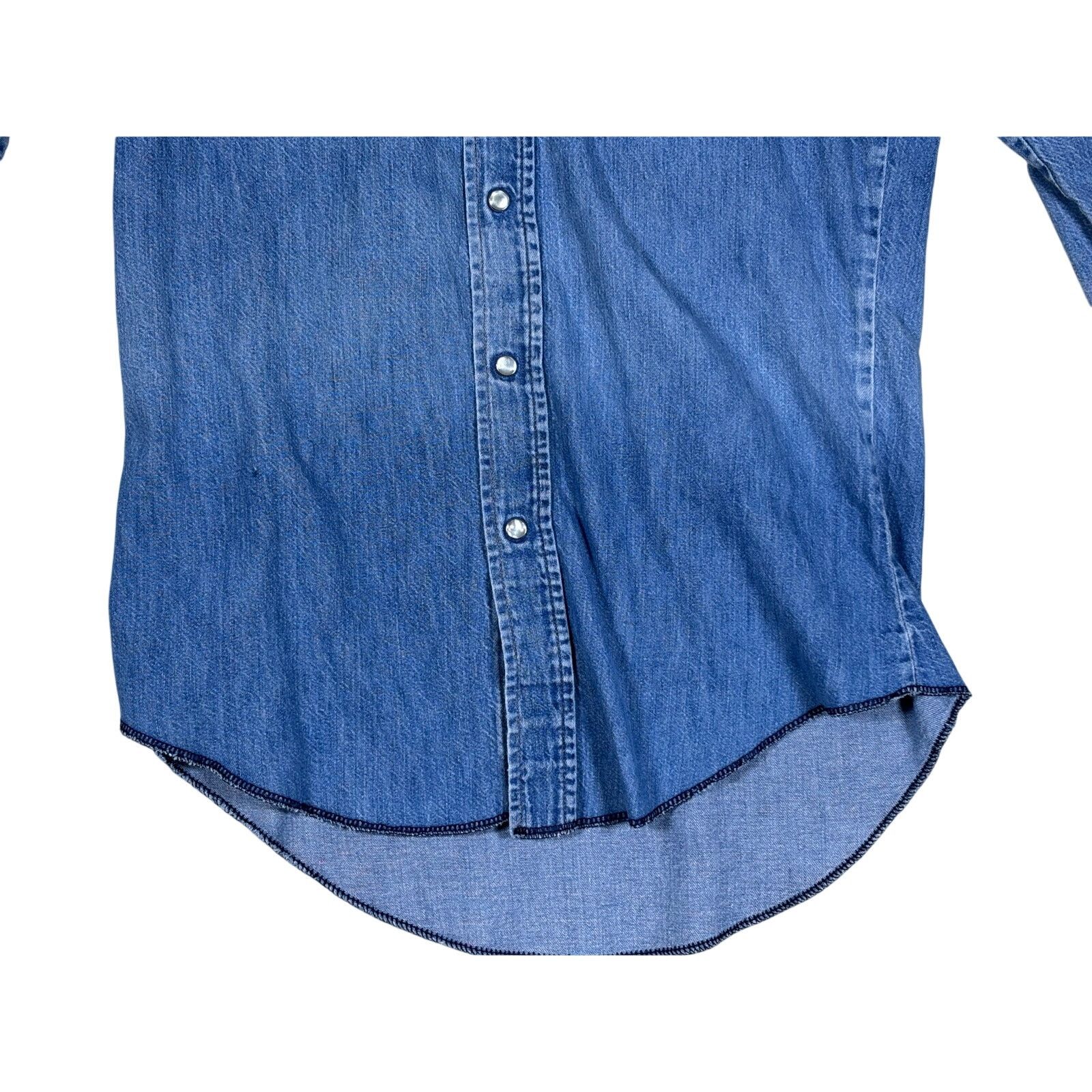 Wrangler Wrangler ProGear Denim Western Shirt USA Made 15x33 Long Size US M / EU 48-50 / 2 - 15 Thumbnail