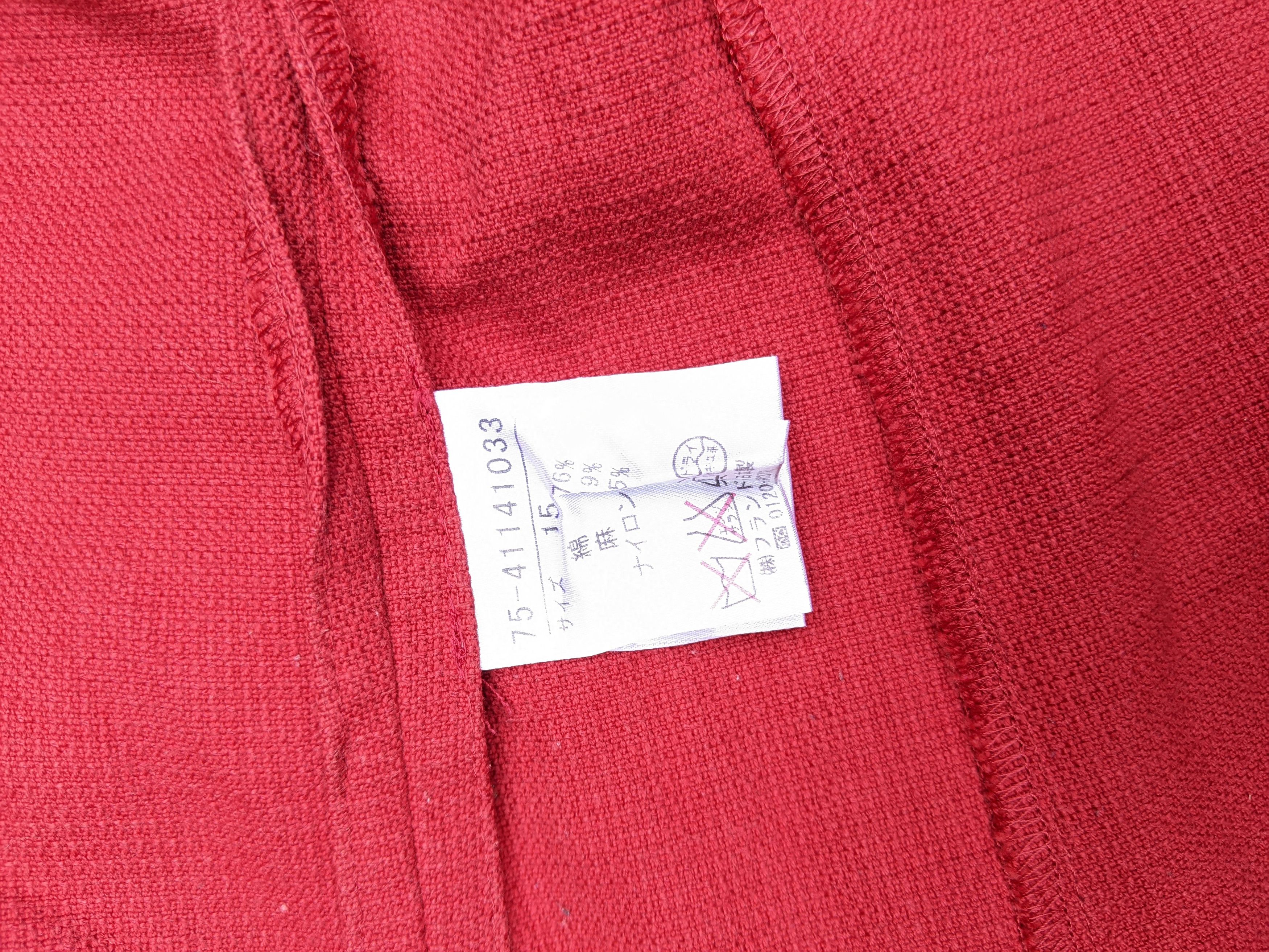 Yohji Yamamoto Vintage INED by Yohji Yamamoto Women's Red Blazer Size M / US 6-8 / IT 42-44 - 10 Thumbnail