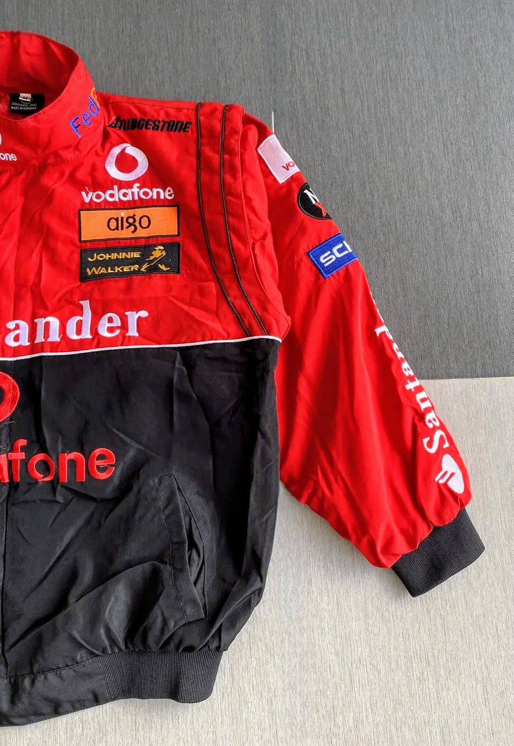 Vintage 💀🔥 MERCEDEZ BENZ 💥 LEWIS HAMILTON F1 Racing Jacket Retro Size US L / EU 52-54 / 3 - 3 Thumbnail
