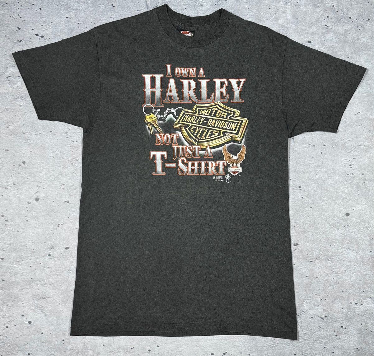 Other Vintage 1988 3d Emblem Harley Davidson Size M-L Size US XL / EU 56 / 4 - 1 Thumbnail
