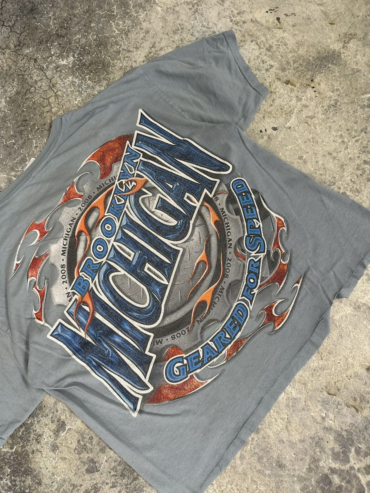 Vintage Vintage Thrashed Brooklyn Bikes Flame Tee Size US M / EU 48-50 / 2 - 3 Thumbnail