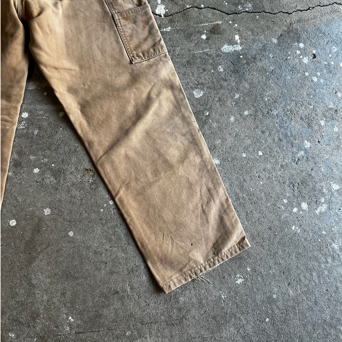 Carhartt × Vintage Carhartt faded brown double knee work wear carpenter pants Size US 35 - 10 Thumbnail