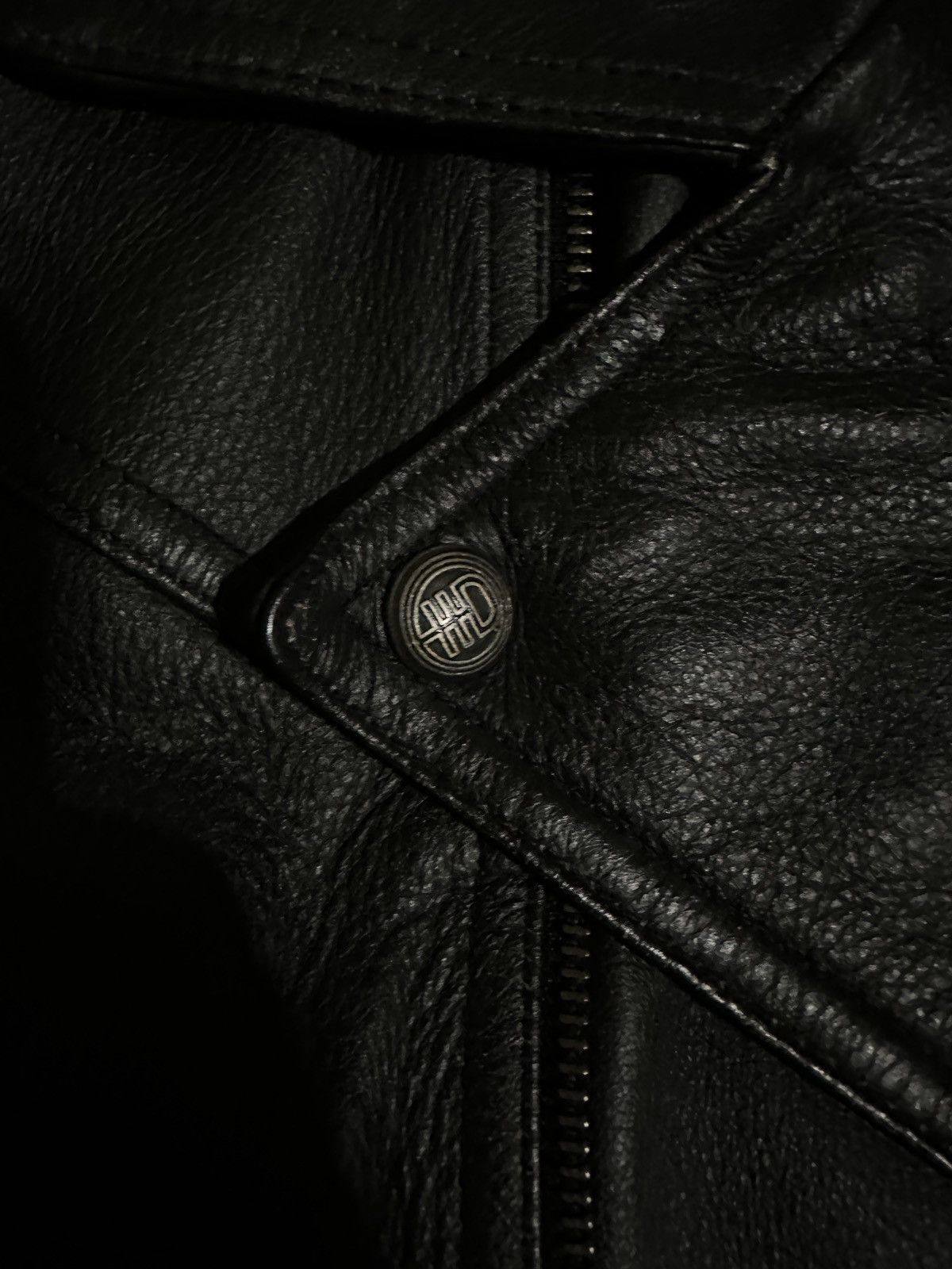 Harley Davidson Vintage Harley Leather Jacket Size US L / EU 52-54 / 3 - 3 Thumbnail