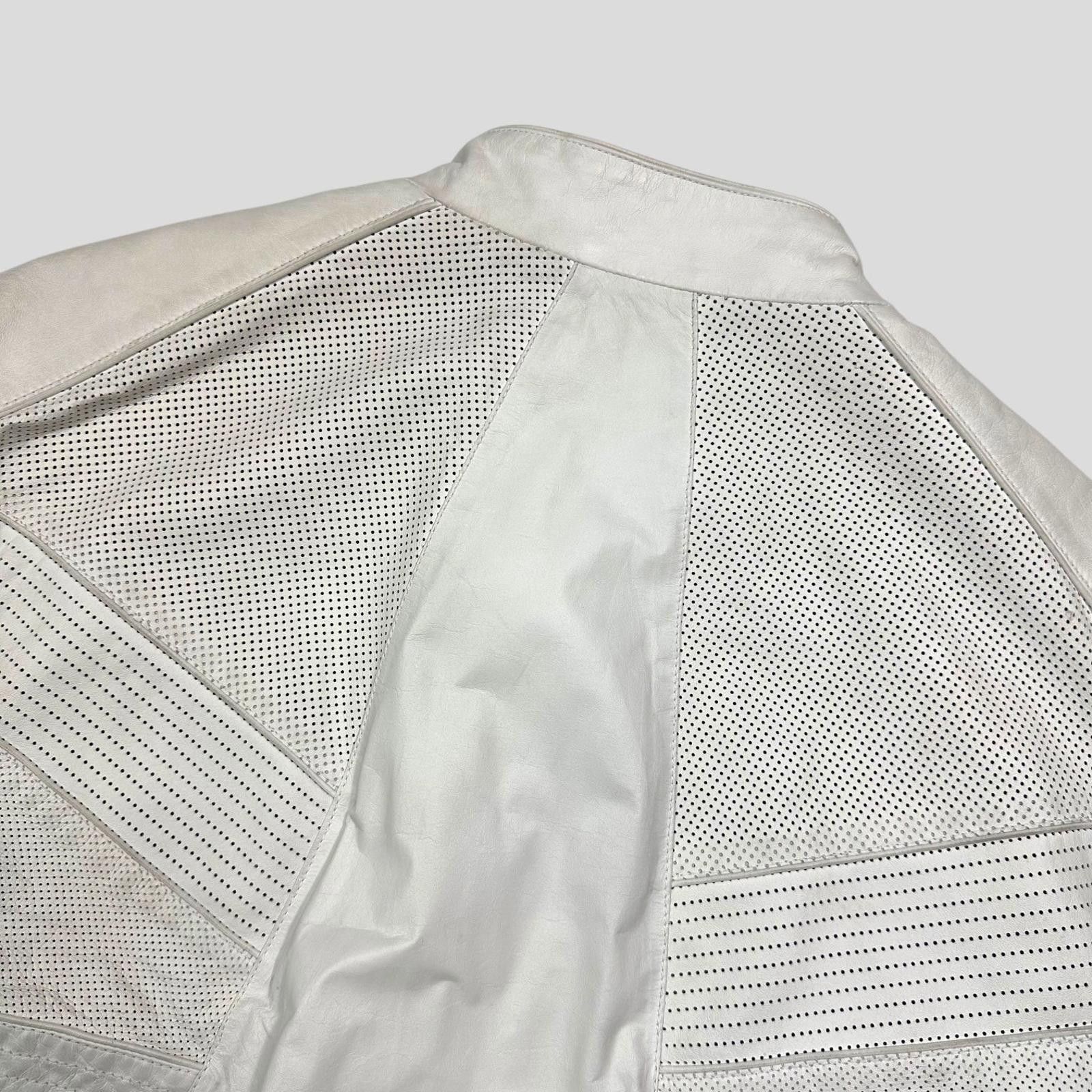 Gucci Gucci 2010 Nappa Leather Café Racer Perforate Biker Jacket L Size US L / EU 52-54 / 3 - 11 Thumbnail