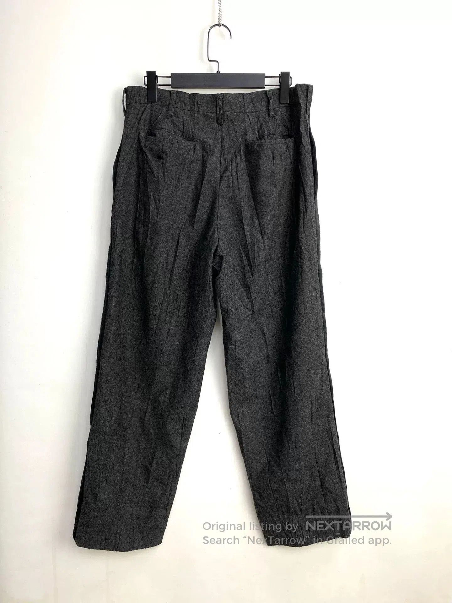 Yohji Yamamoto y's by yohji yamamoto gray wool trousers. Size US 34 / EU 50 - 4 Thumbnail