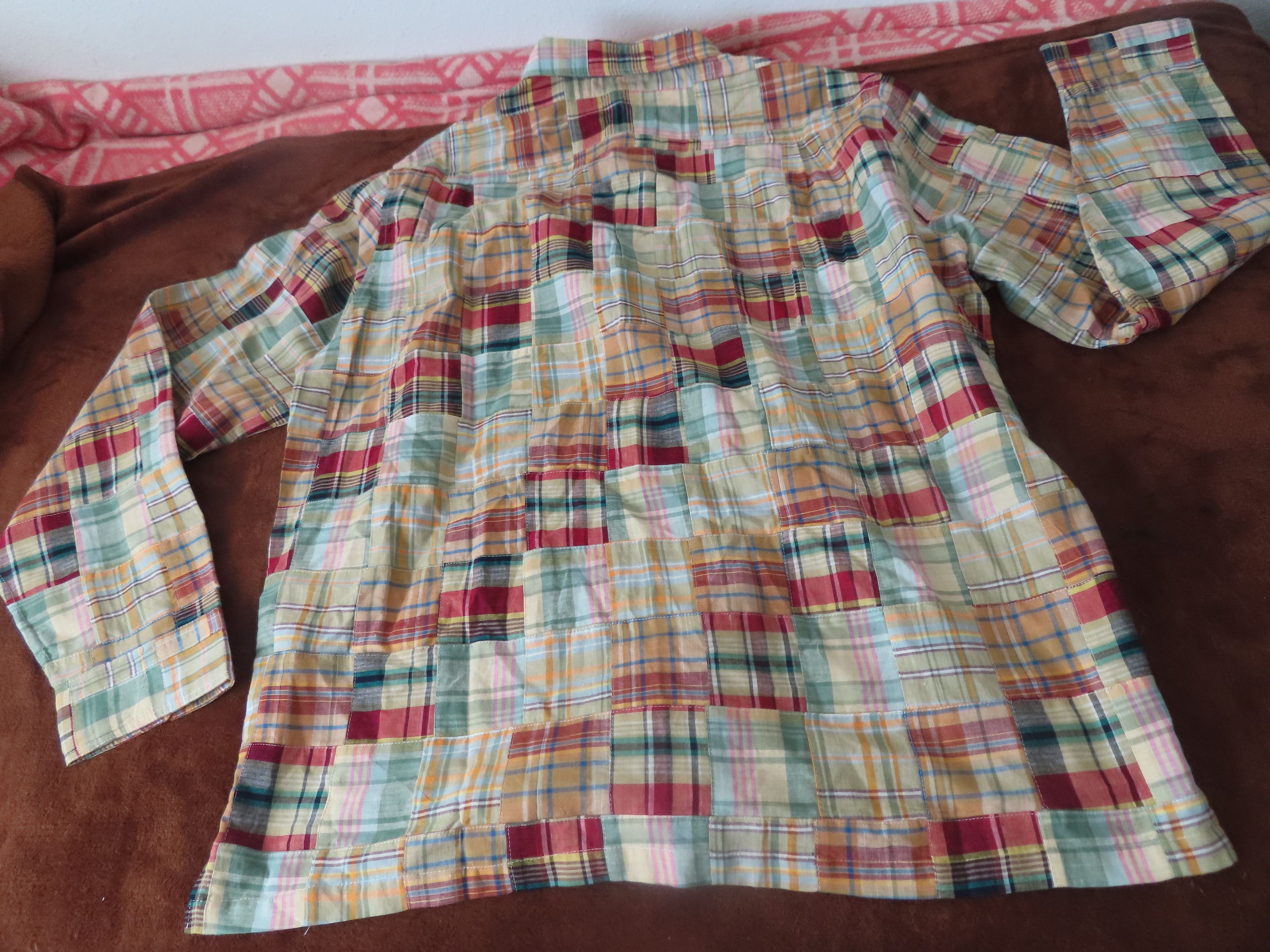 Designer × J. Peterman J Peterman Men's Shirt 2XL Plaid Madras Patchwork Outdoor Size US XXL / EU 58 / 5 - 3 Thumbnail