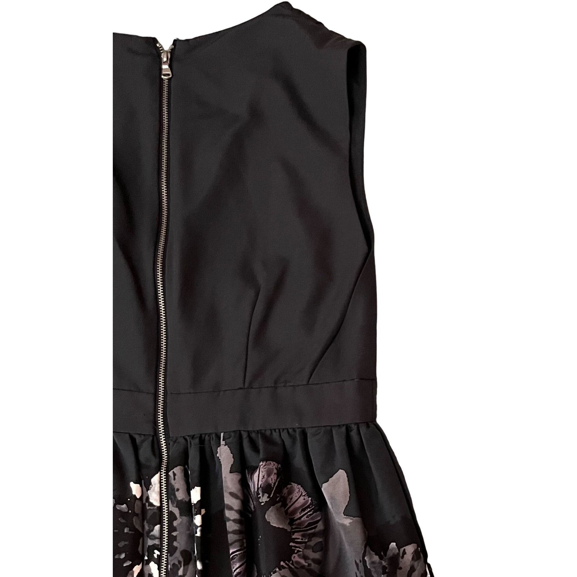 Adam Lippes $790 Adam By Adam Lippes 8 Fit & Flare Dress Black Gray Slee Size M / US 6-8 / IT 42-44 - 8 Thumbnail
