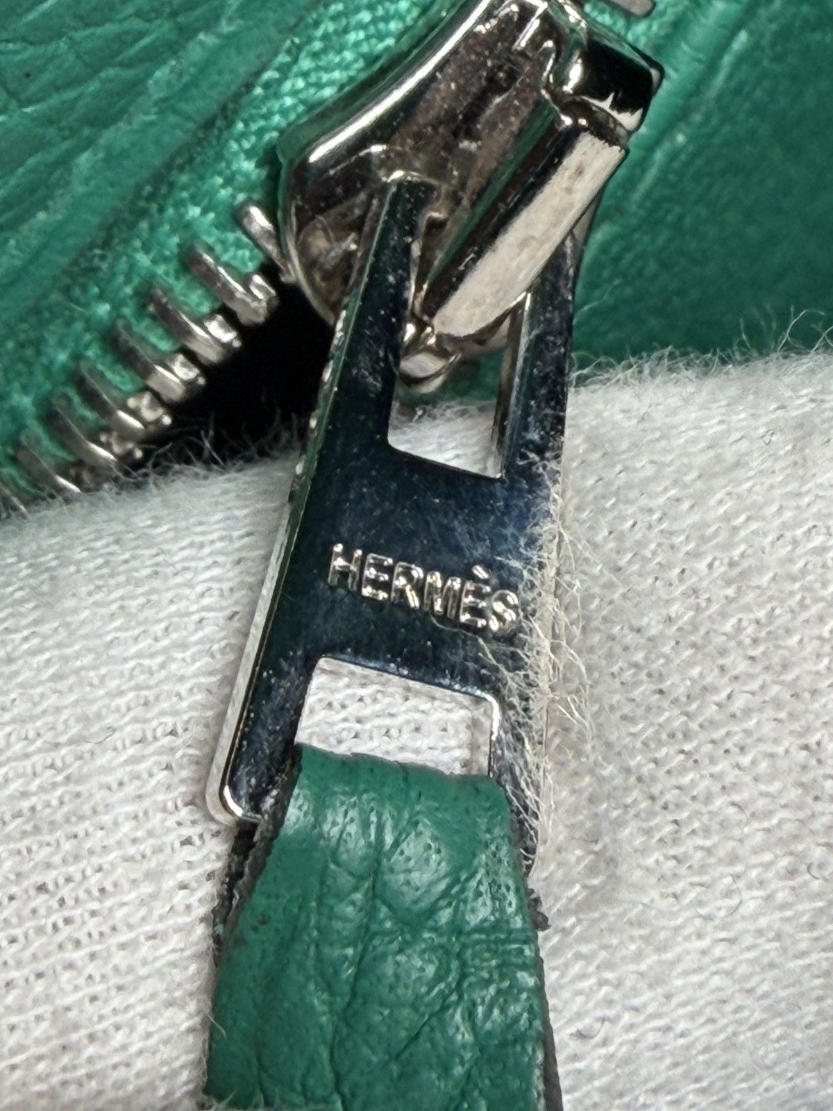 Hermes Kelly Bag 28 Clemence Leather Stamp A Vert Vertigo Size ONE SIZE - 13 Thumbnail