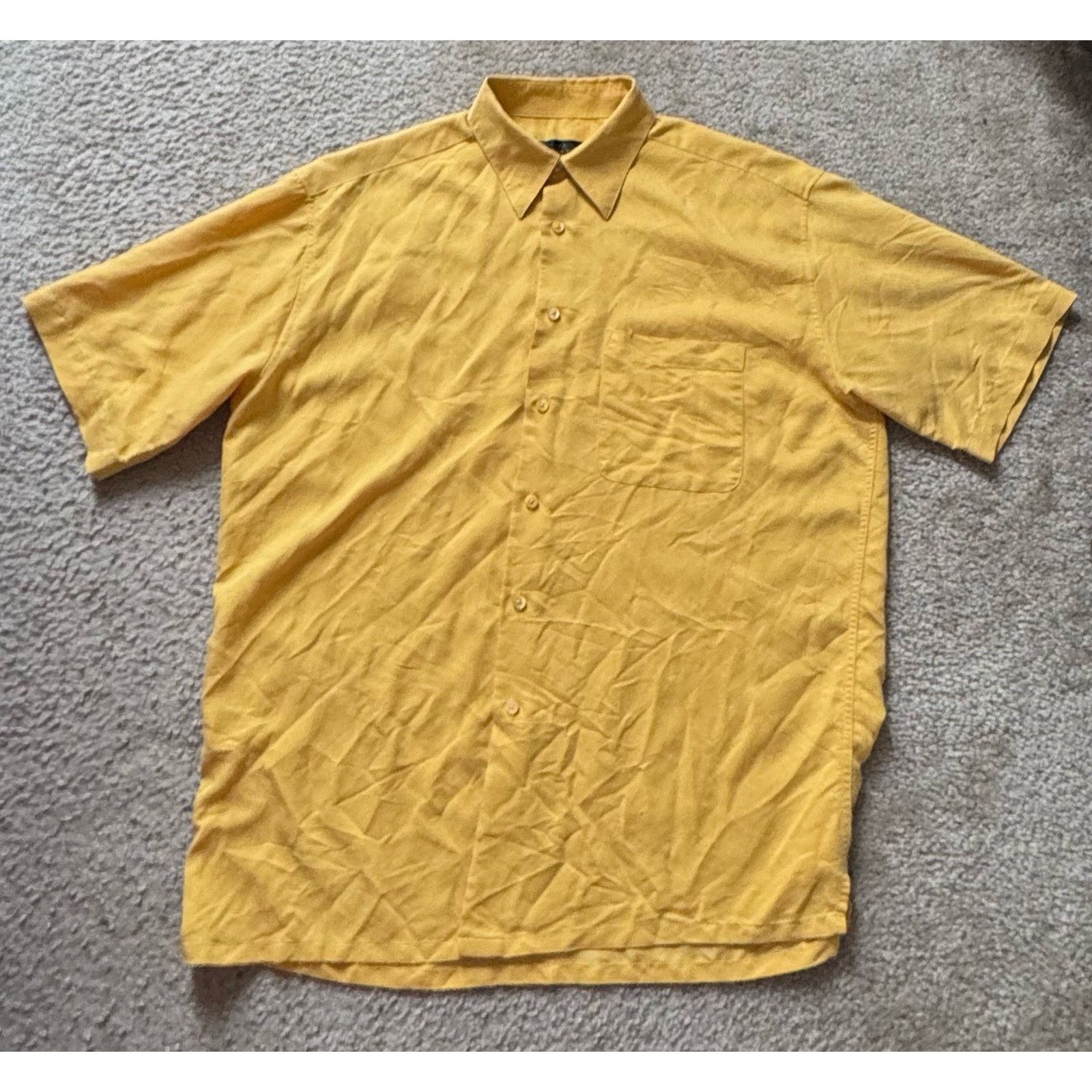 BUGATCHI Bugatchi Uomo button up shirt Mustard Yellow Men’s Medium Size US M / EU 48-50 / 2 - 1 Thumbnail