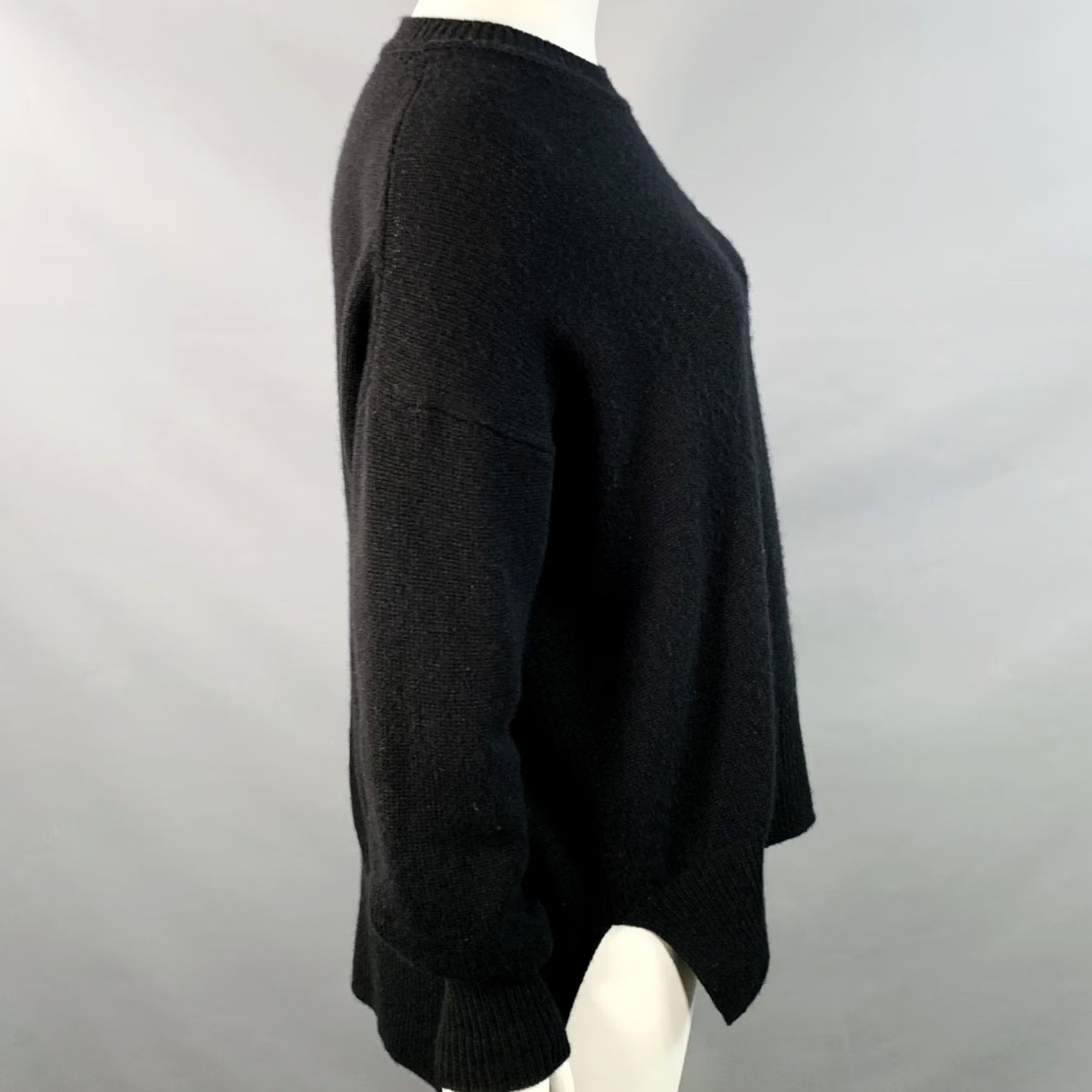 Jil Sander JIL SANDER XL Black Cashmere Crew-Neck Sweater Womens Size XL / US 12-14 / IT 48-50 - 2 Thumbnail