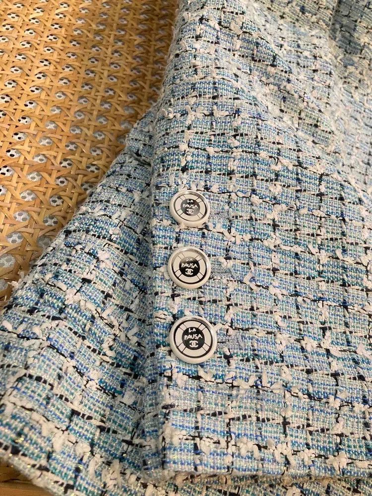 Chanel Chanel Cruise series blue and white glitter jacket Size XS / US 0-2 / IT 36-38 - 5 Thumbnail