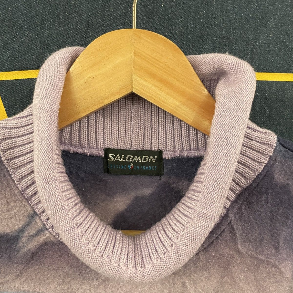 Salomon Vintage Salomon Dessine En France Fleece Sweater Size US M / EU 48-50 / 2 - 4 Thumbnail