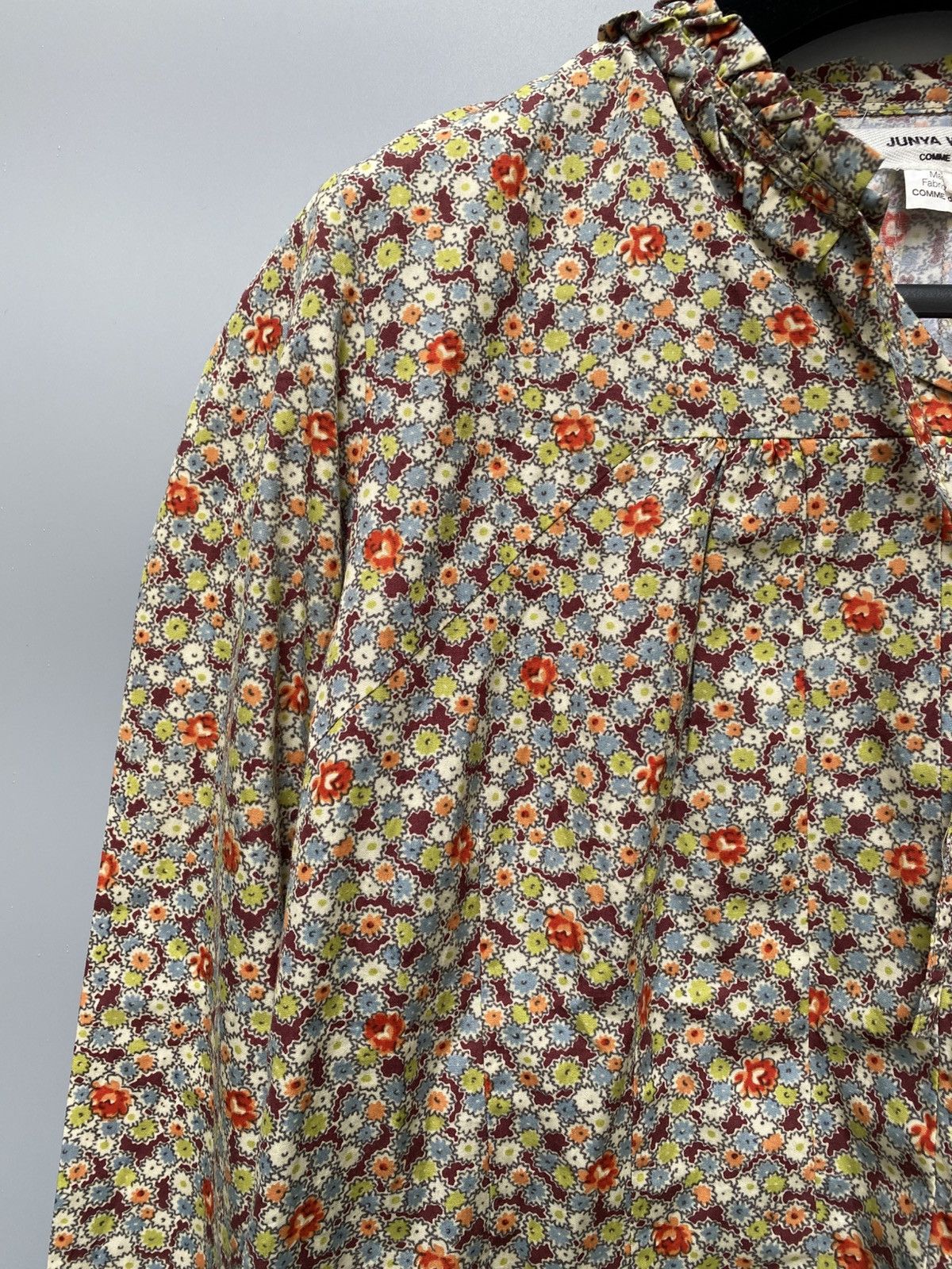 Junya Watanabe S/S 2001 -Junya Watanabe - CDG- AOP Floral Print Blouse Size S / US 4 / IT 40 - 3 Thumbnail