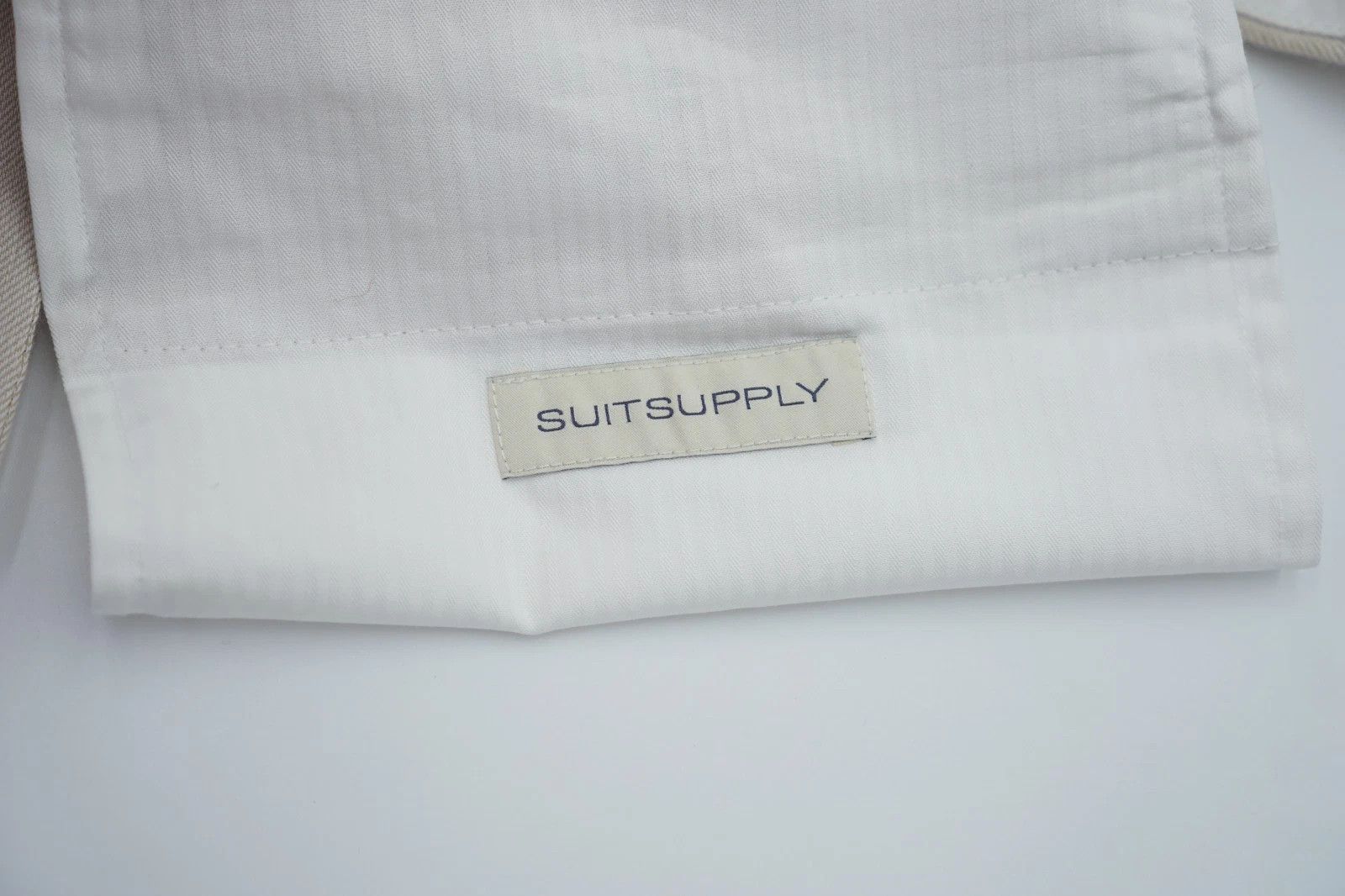 Suitsupply Men Suitsupply Pants Beige Cotton & Linen Brescia 23 US36S Size 36S - 5 Thumbnail