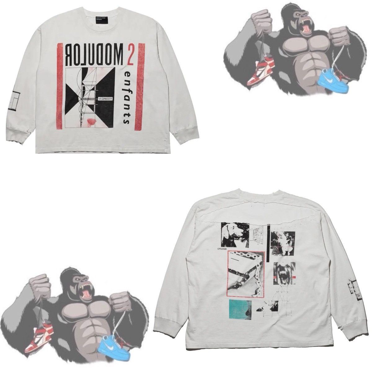 Enfants Riches Deprimes Enfants Riches Déprimés Modular Long Sleeve Tee Size US L / EU 52-54 / 3 - 1 Thumbnail