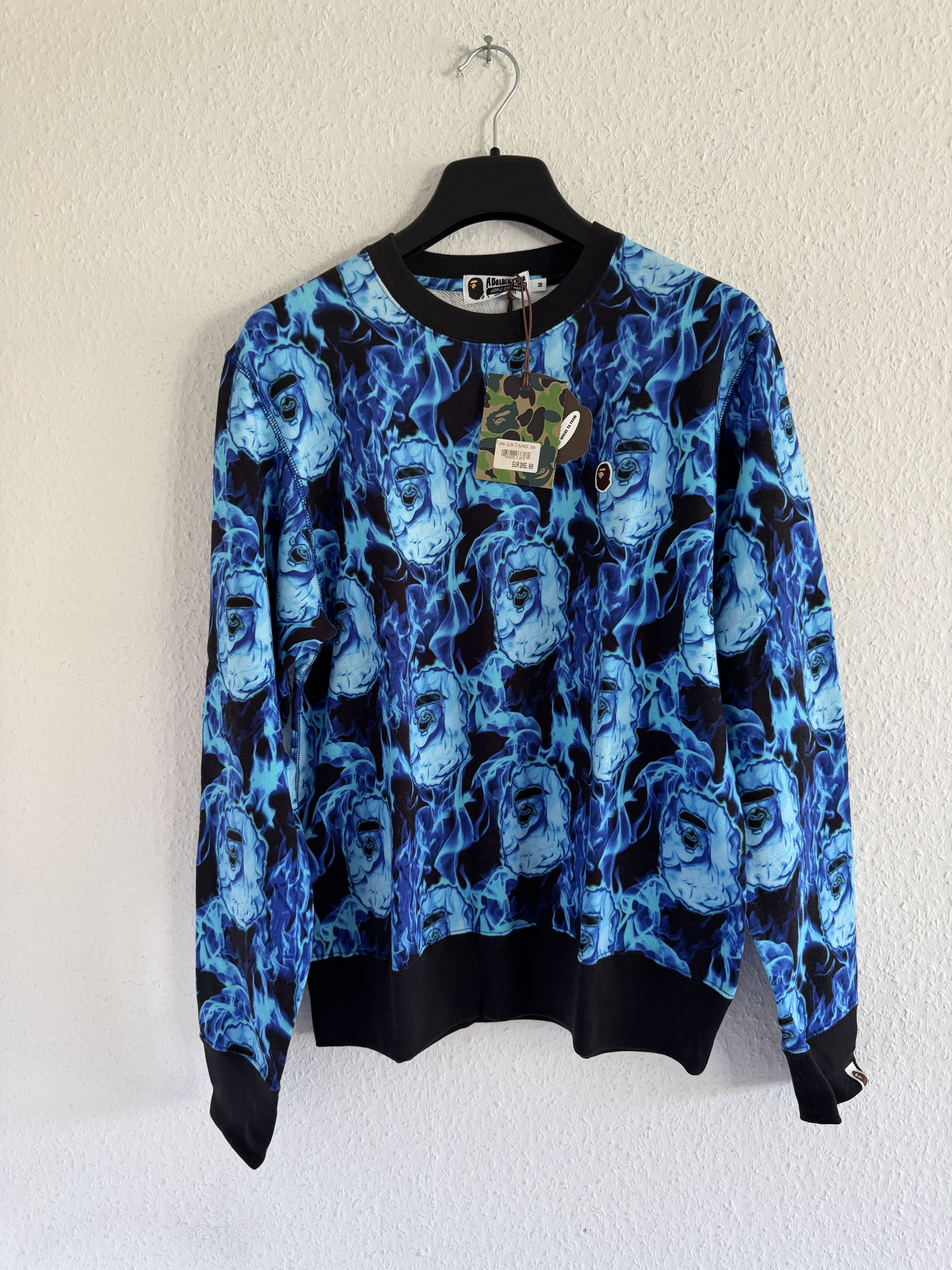 Bape Flame Allover Print Crewneck Size US M / EU 48-50 / 2 - 11 Thumbnail