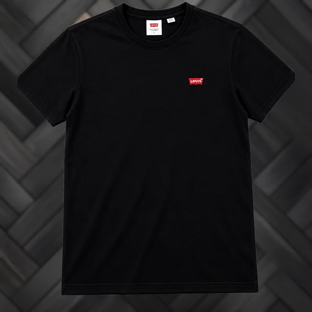 Levi's Levi's Mens Black Logo Crew Neck T-Shirt Size S Regular Cotton Size US S / EU 44-46 / 1 - 1 Thumbnail