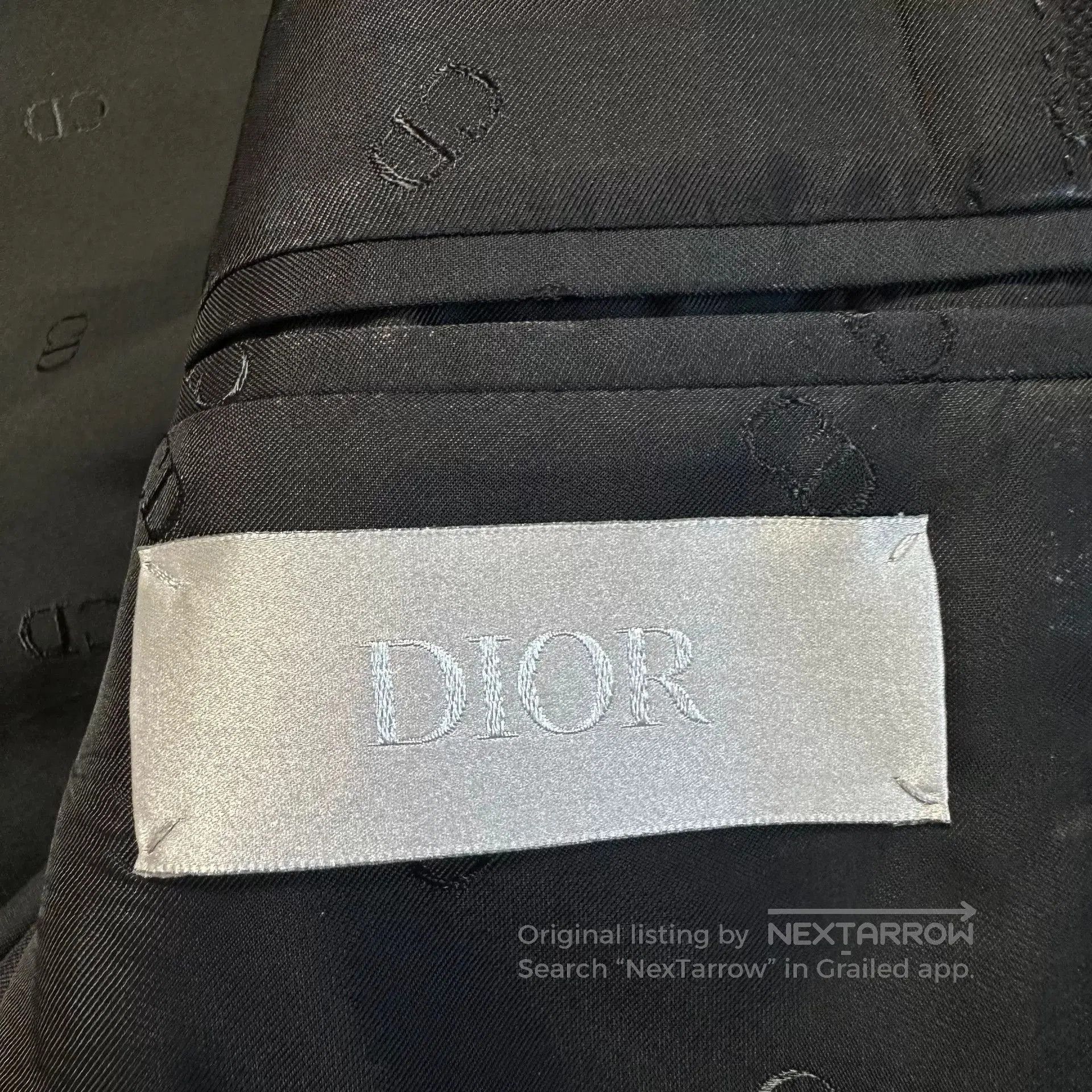 Dior dior black collar suit jacket with buttons. Size US L / EU 52-54 / 3 - 4 Thumbnail