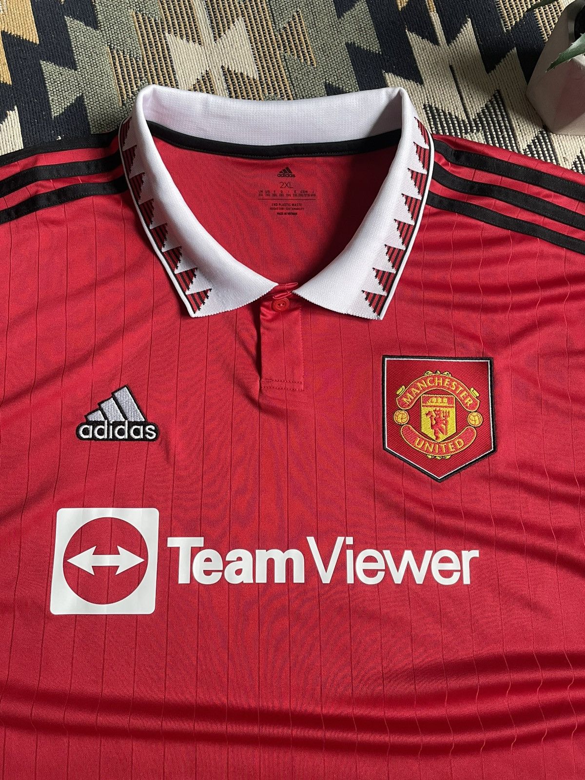 Other Adidas Manchester United 22/23 Home Soccer Blockcore Jersey Size US XXL / EU 58 / 5 - 6 Thumbnail