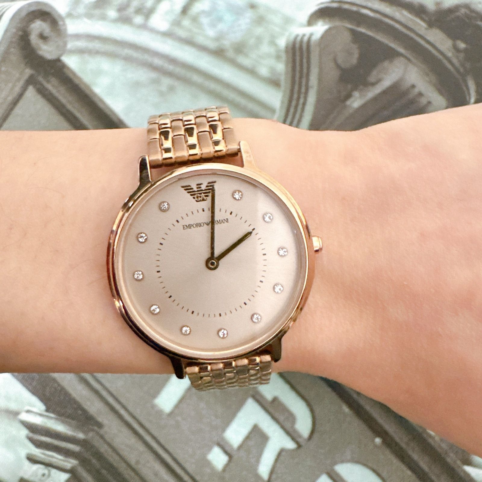 Emporio Armani Emporio Armani Kappa AR11062 Ladies Watch With Rose Dial Size 32 - 6 Thumbnail
