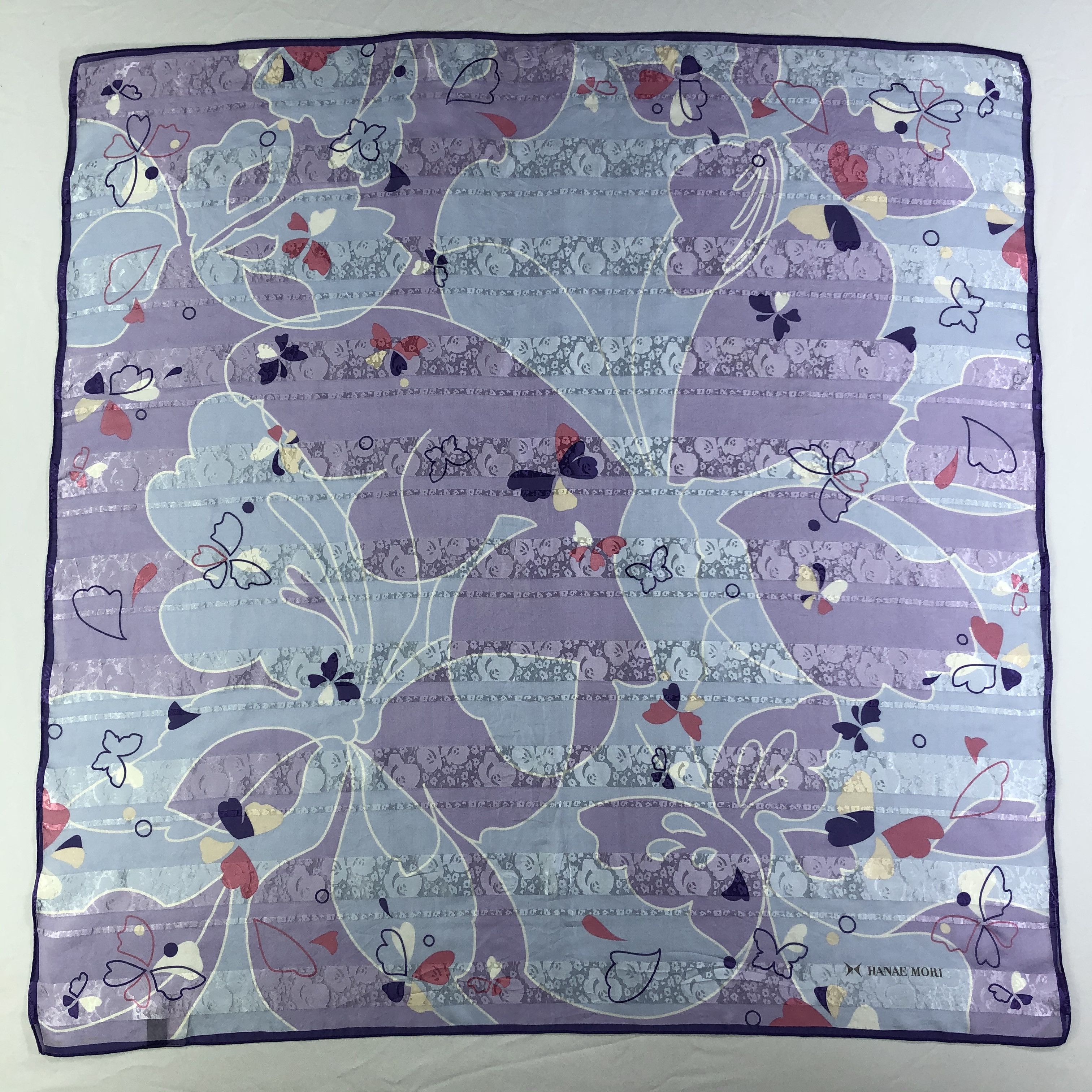 Hanae Mori × Vintage Vintage Hanae Mori Silk Scarf Size ONE SIZE - 2 Thumbnail