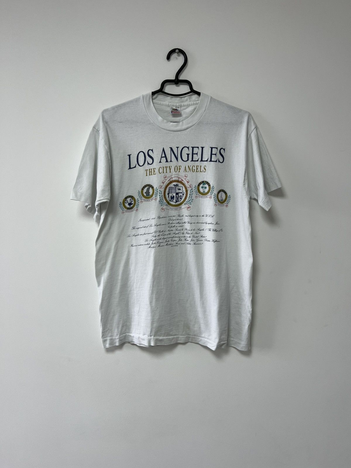 Fruit Of The Loom Vintage 90's Los Angeles The City of Angels Streetwear sz L Size US L / EU 52-54 / 3 - 1 Thumbnail