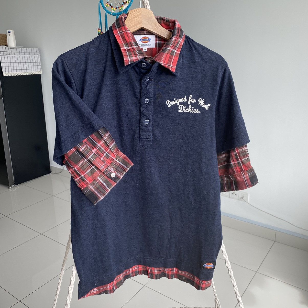 Dickies Vintage Dickies Work Wear Flannel ERD GRUNGE TSHIRT Size US M / EU 48-50 / 2 - 1 Thumbnail