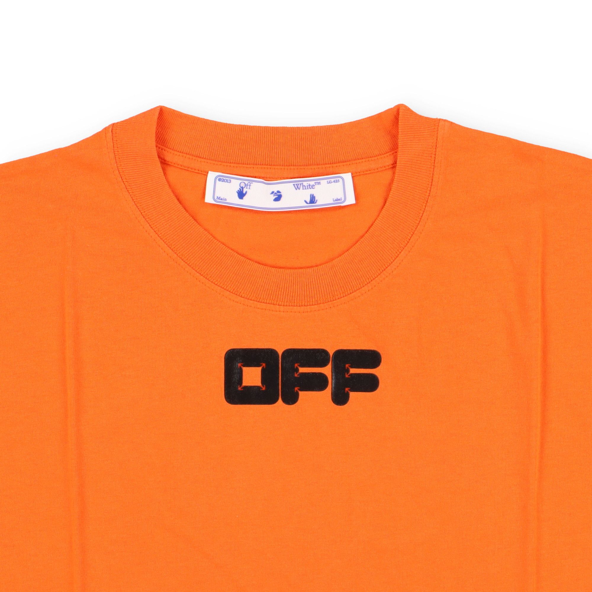 Off-White Orange Rubber Arrow Font Logo Oversized T-Shirt Size US XS / EU 42 / 0 - 2 Thumbnail