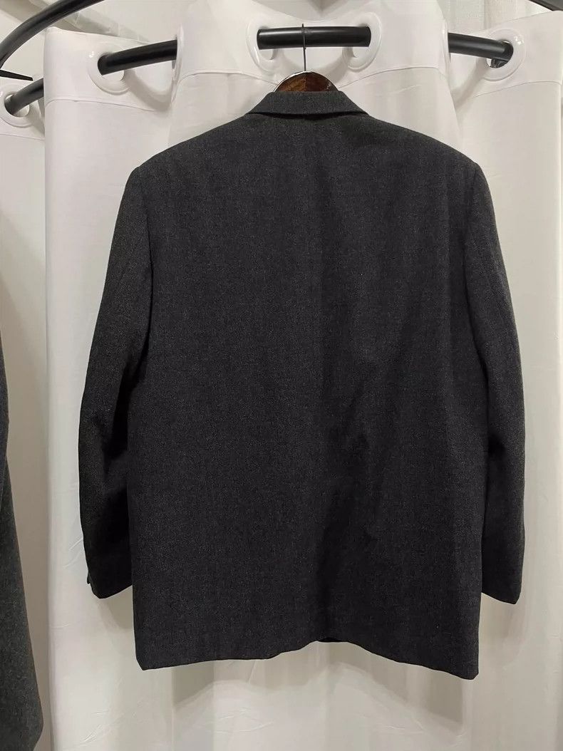 Comme des Garcons Comme des Garçons Dark brown and black wool blazer jacket Size US S / EU 44-46 / 1 - 2 Thumbnail