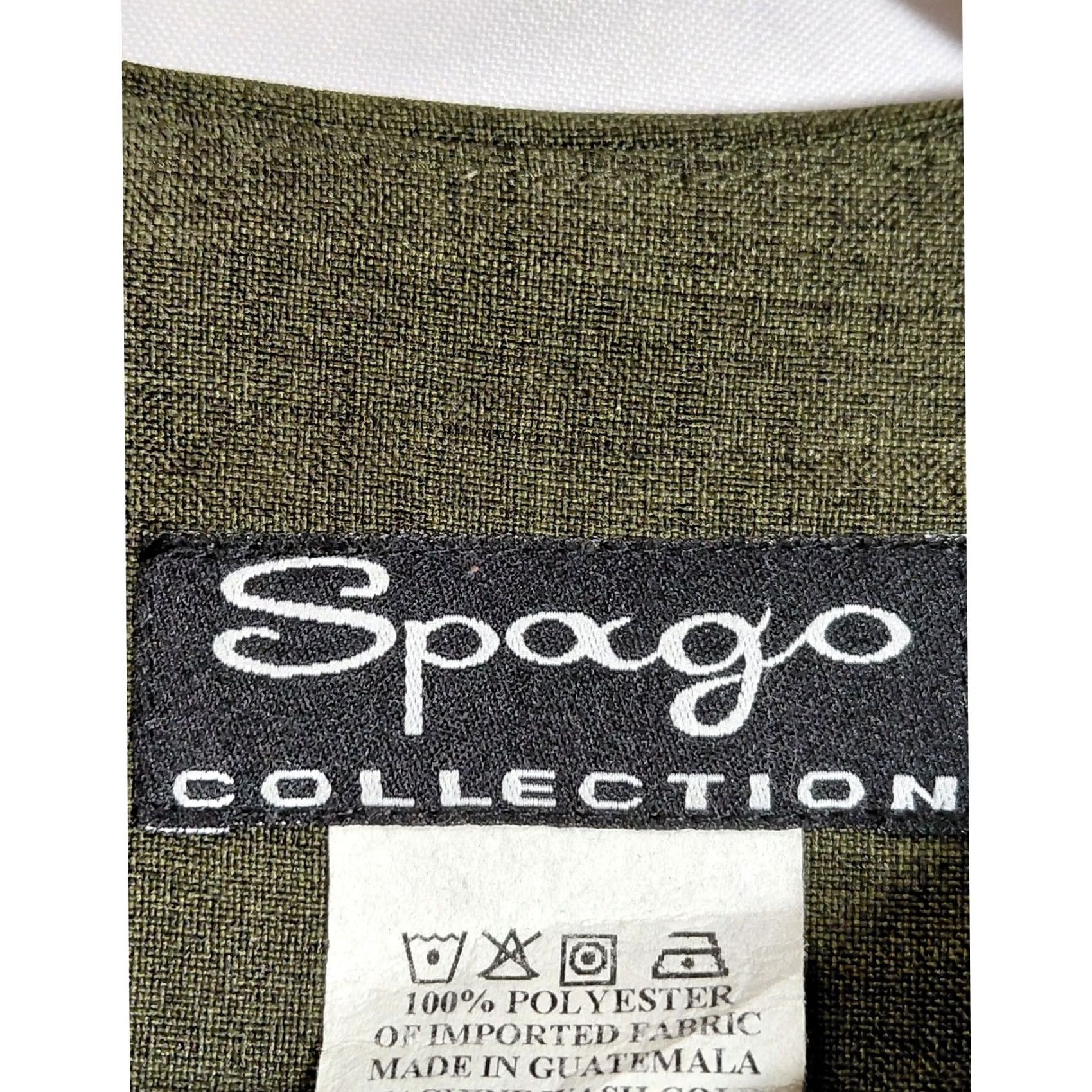 Olive Spago COLLECTION Jacket Olive Green Solid Long Sleeve Women Size 6 Size M / US 6-8 / IT 42-44 - 3 Thumbnail