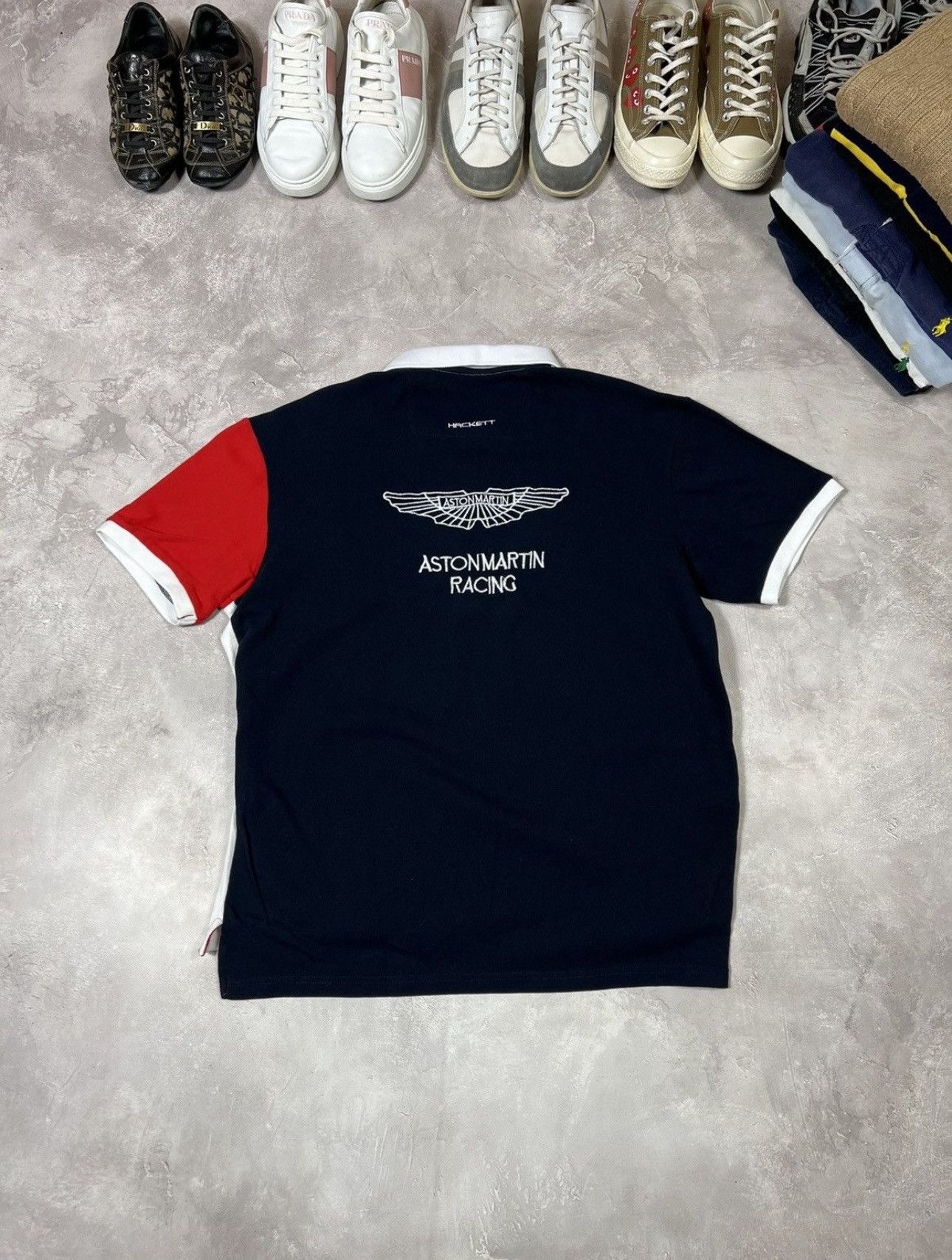 Vintage Vintage Hackett Aston Martin GB Racing Polo Size US XL / EU 56 / 4 - 6 Thumbnail