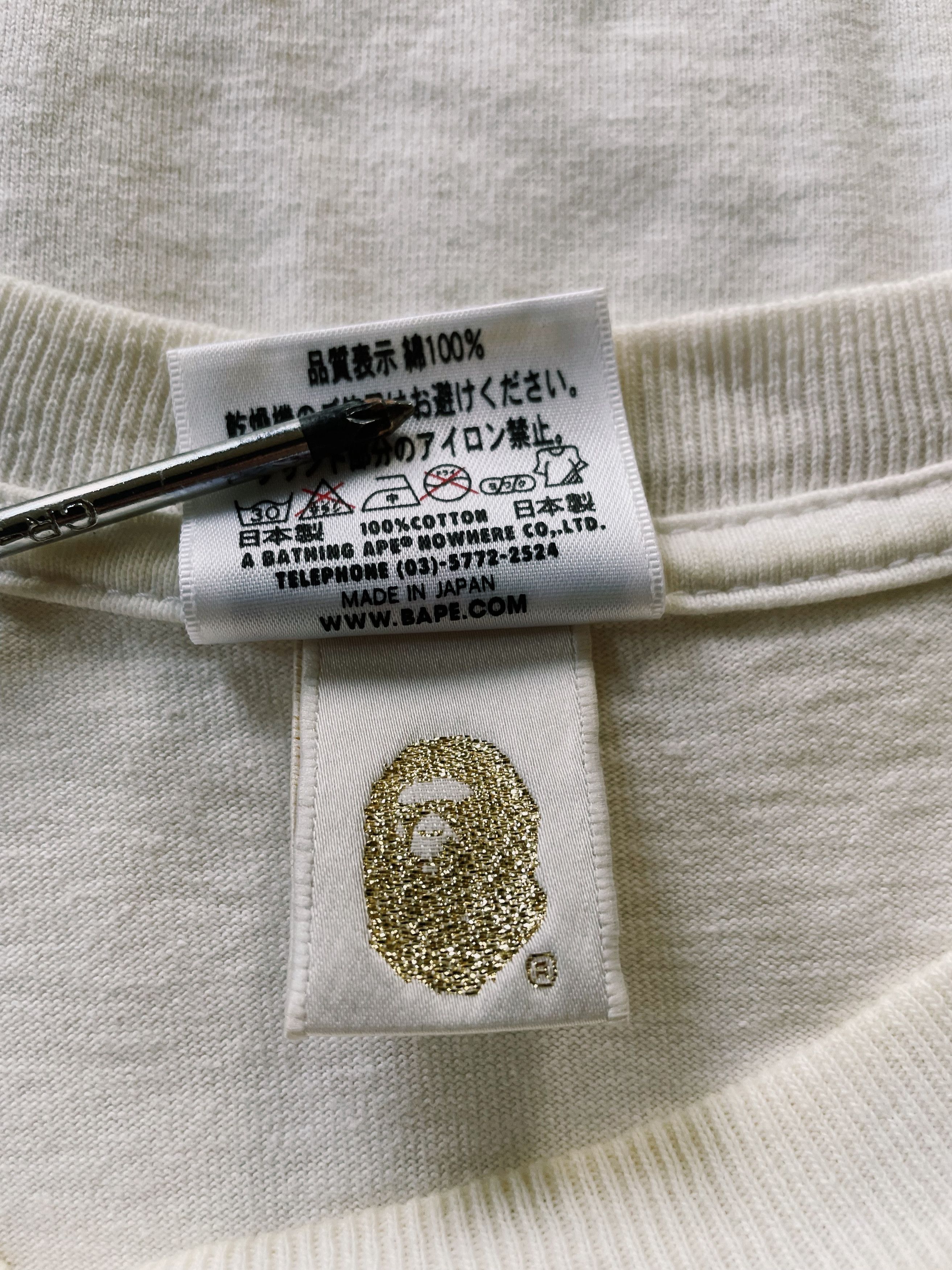 Bape Bape A Bathing Ape Spell Out Script Logo T-shirt Size US M / EU 48-50 / 2 - 5 Thumbnail