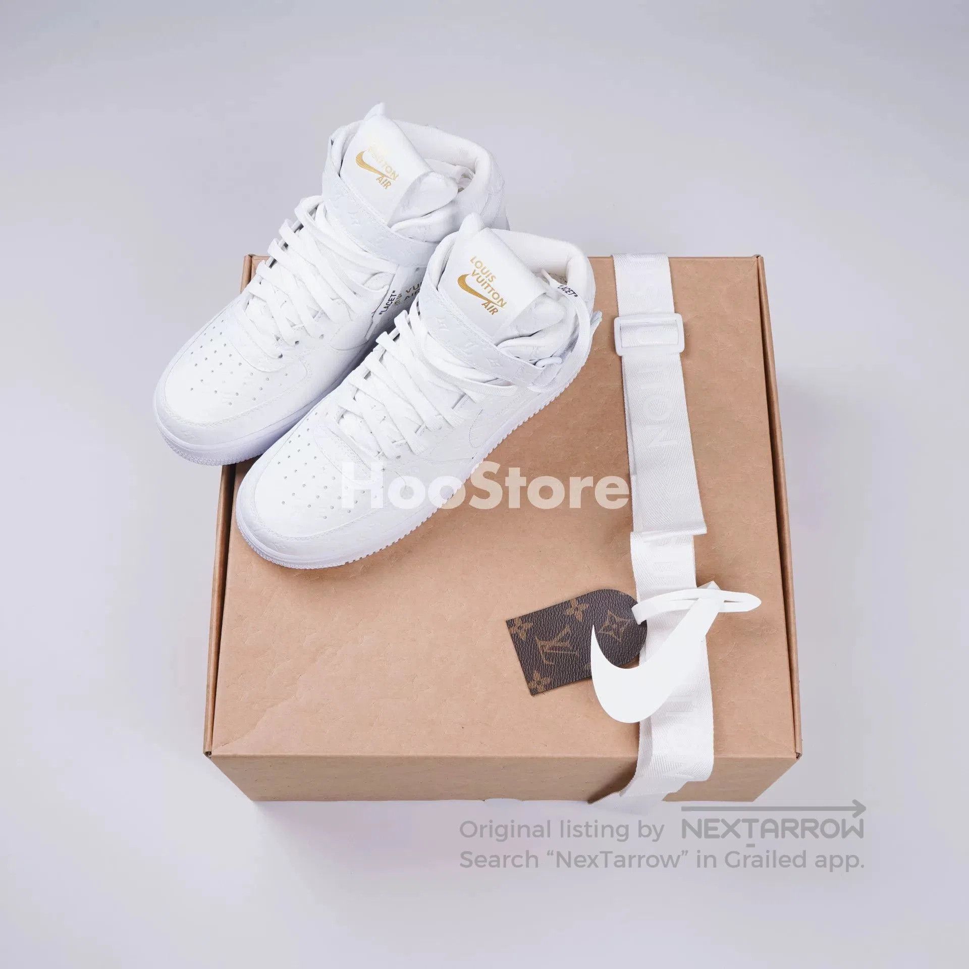 Louis Vuitton Louis Vuitton x Nike Air Force 1 Sneakers. Size US 9 / EU 42 - 1 Thumbnail