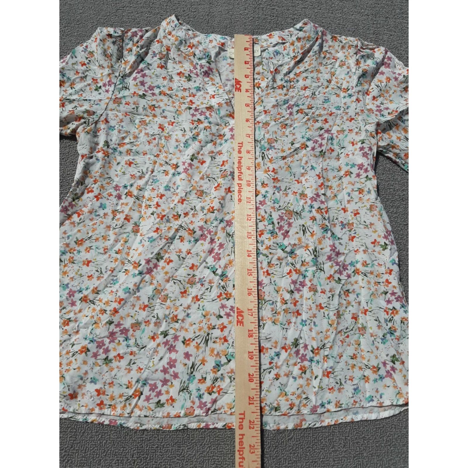 Cynthia Rowley Cynthia Rowley Floral Print Shirt Top M Women's 3/4 Sleeve Multicolor Blouse Size M / US 6-8 / IT 42-44 - 2 Thumbnail