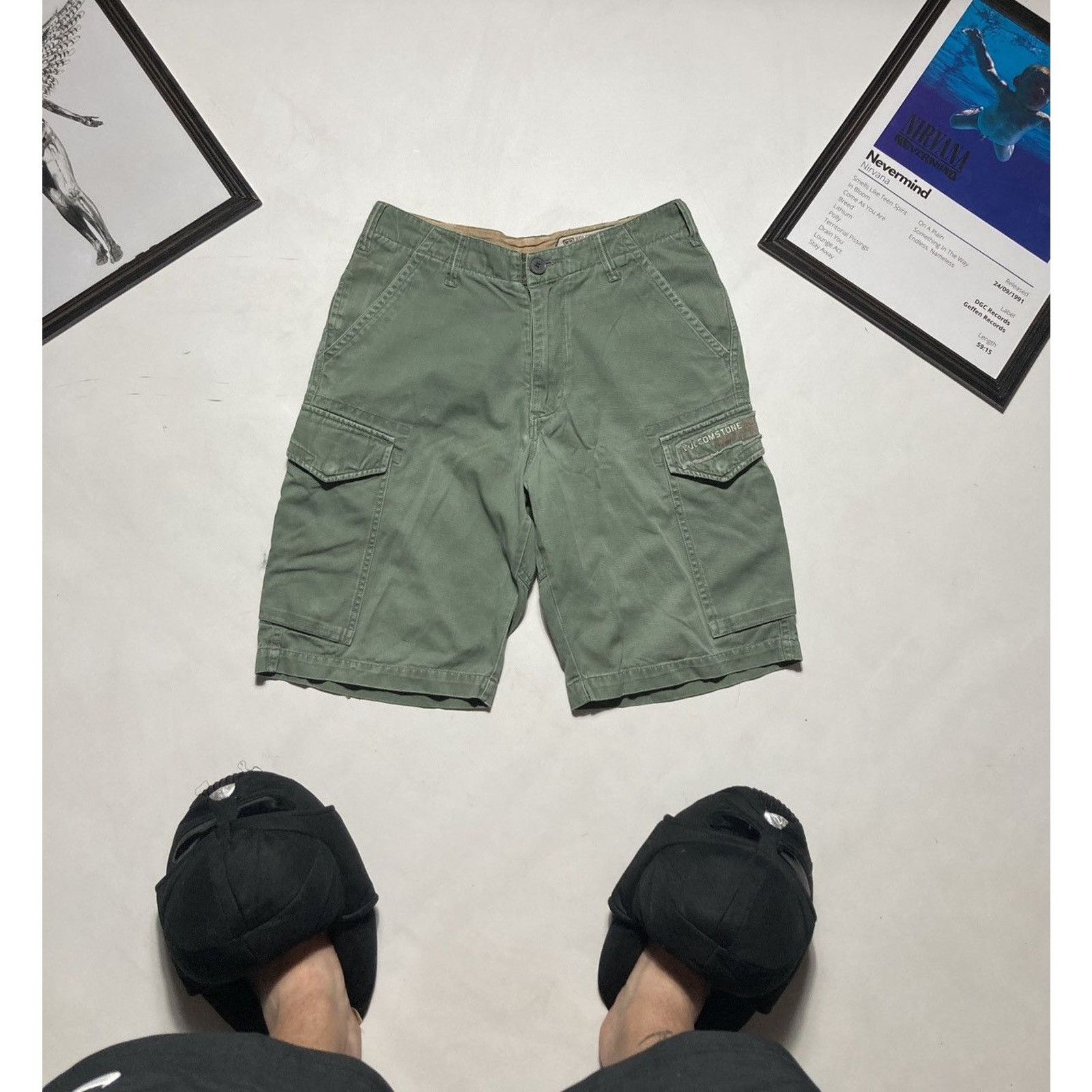 Volcom Vintage Volcom Olive shorts cargo y2k Size US 28 / EU 44 - 1 Thumbnail