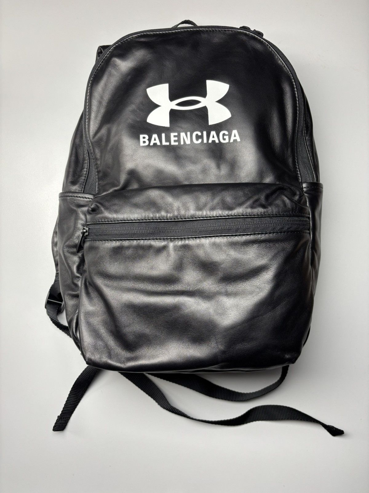 Balenciaga × Under Armour Leather backpack Size ONE SIZE - 1 Thumbnail