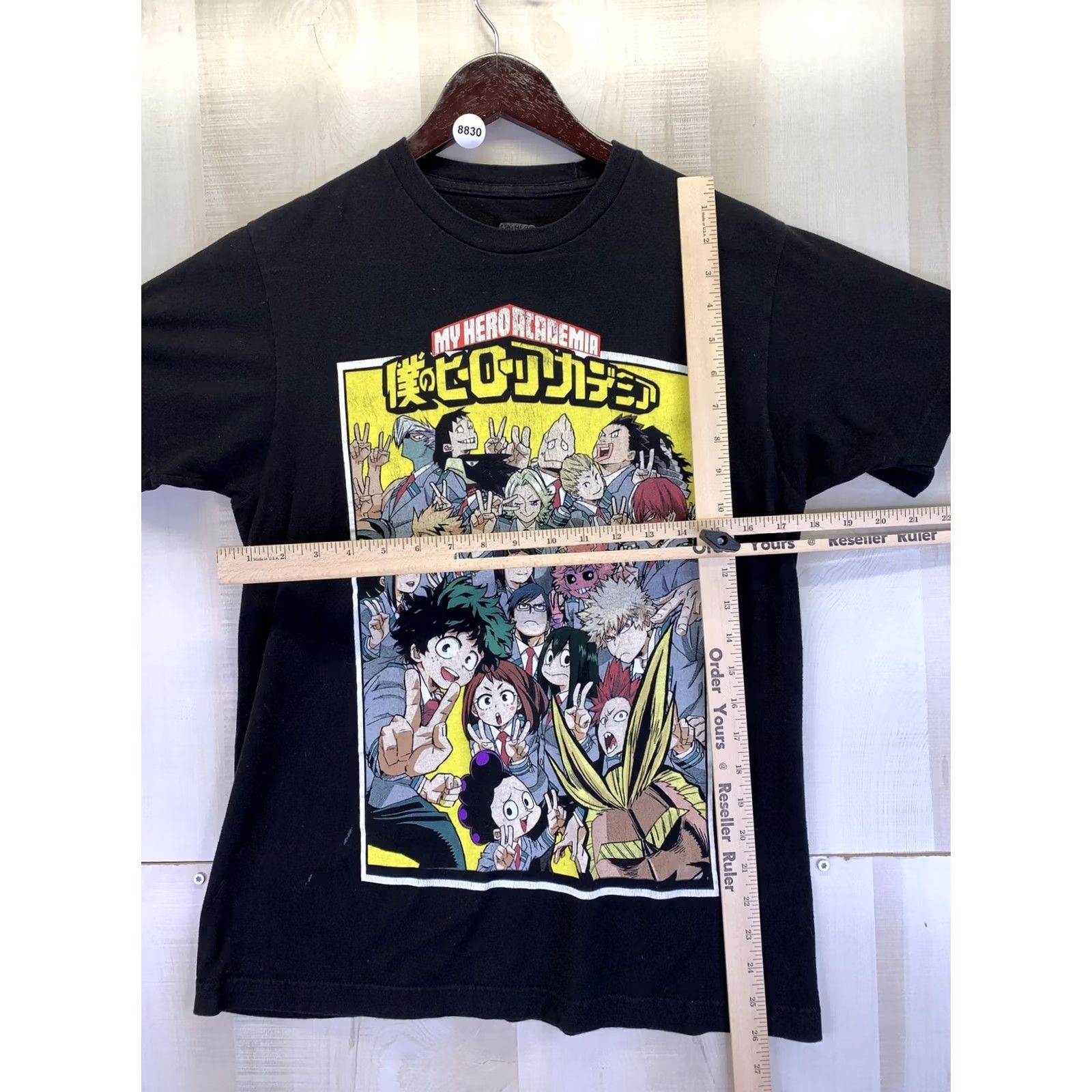 Vintage My Hero Academia Distressed Black Graphic T Shirt Unisex Medium-8830 Size US M / EU 48-50 / 2 - 2 Thumbnail