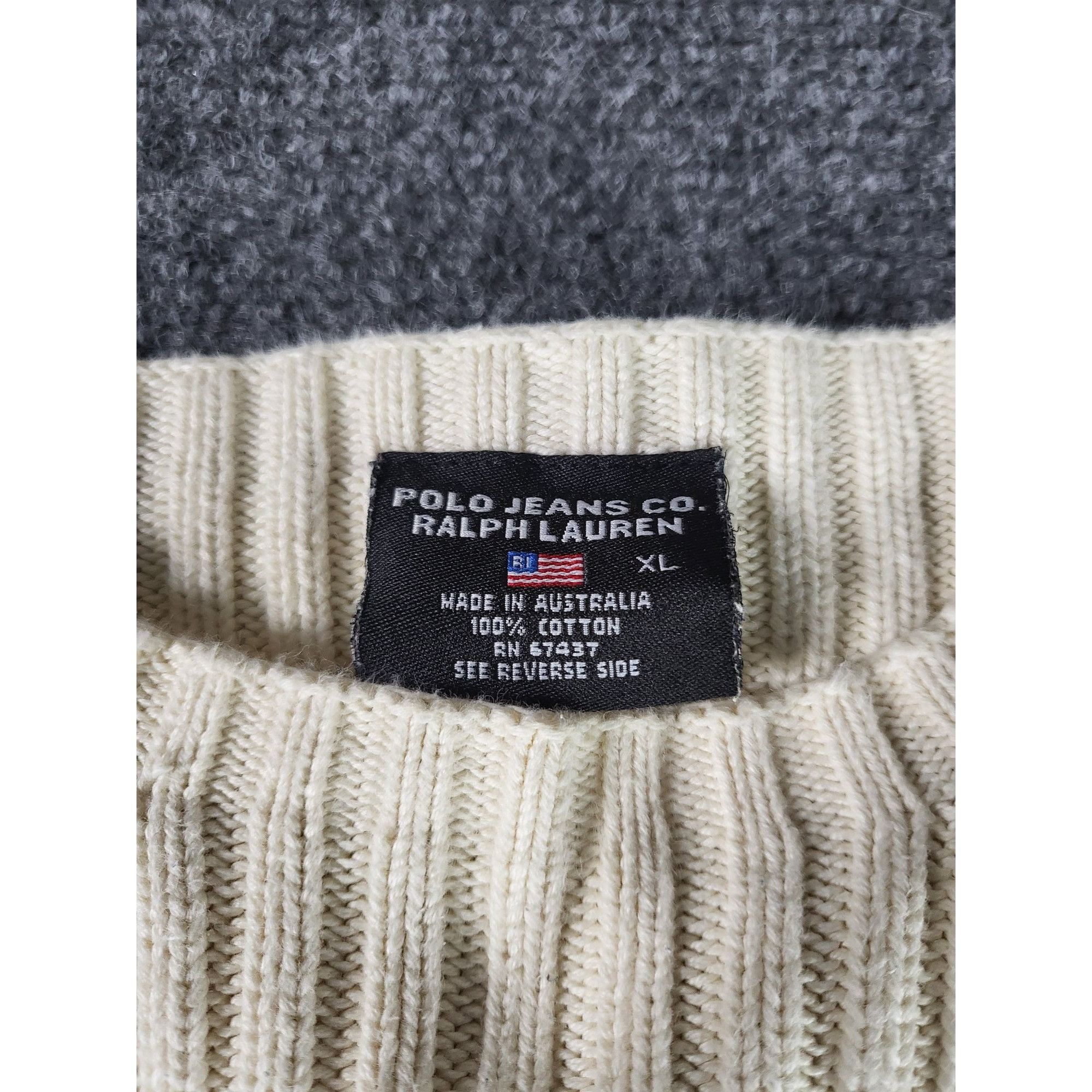 Polo Ralph Lauren Vintage Polo Ralph Lauren Heavy Cable Knit Sweater Men Sz XL Size US XL / EU 56 / 4 - 6 Thumbnail
