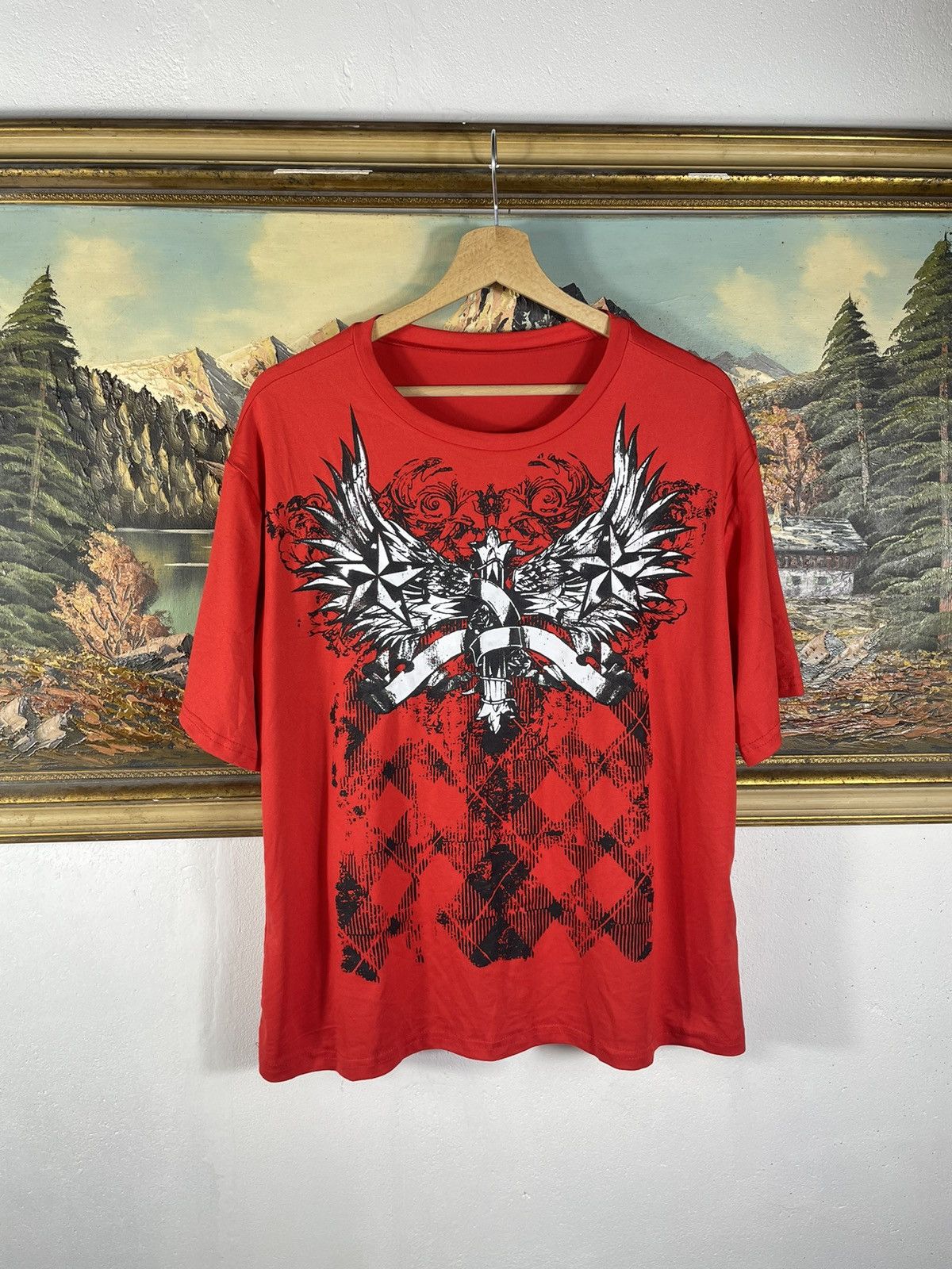 Affliction Red vintage retro y2k 00s tees t shirt big graphic print Size US M / EU 48-50 / 2 - 1 Thumbnail